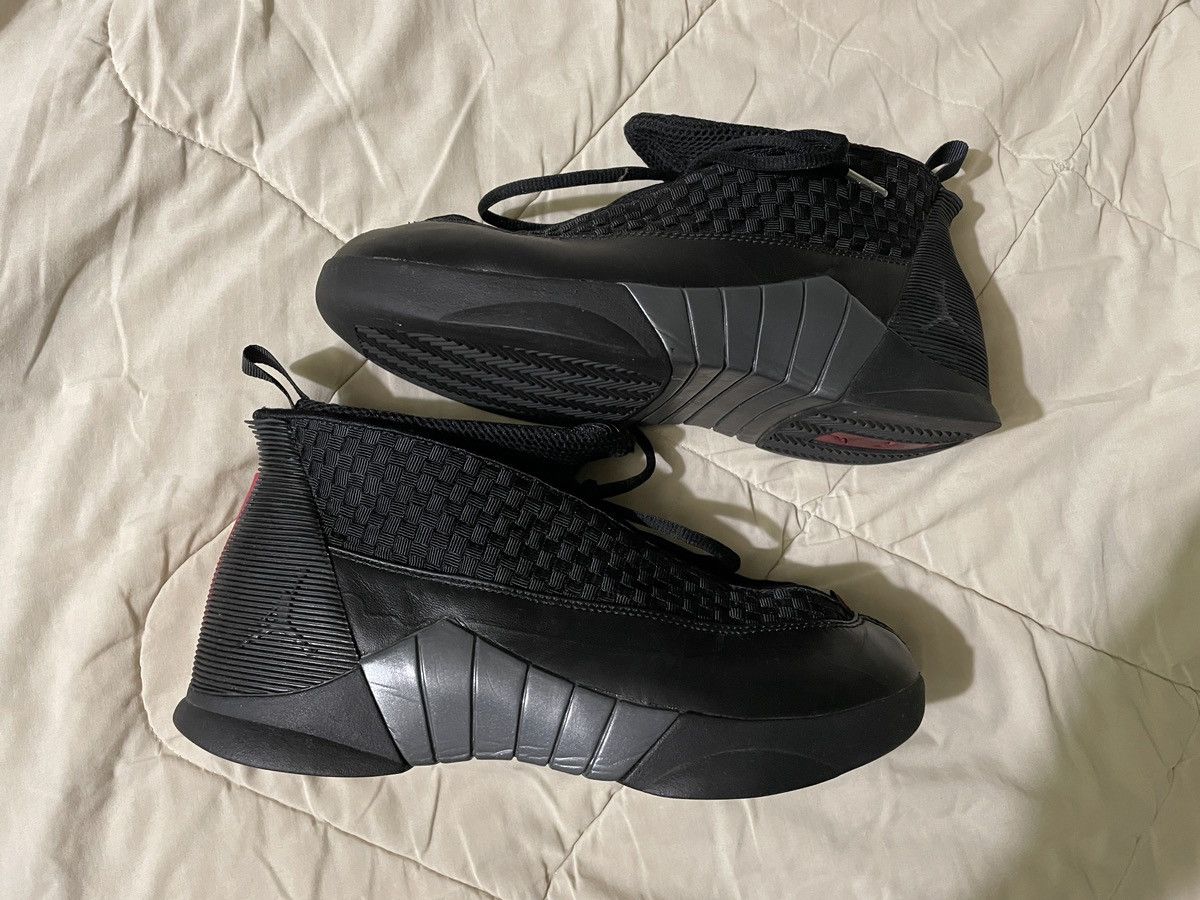 image of 2017 Air Jordan 15 Retro "stealth" Size 8 Shoes in Black, Men's