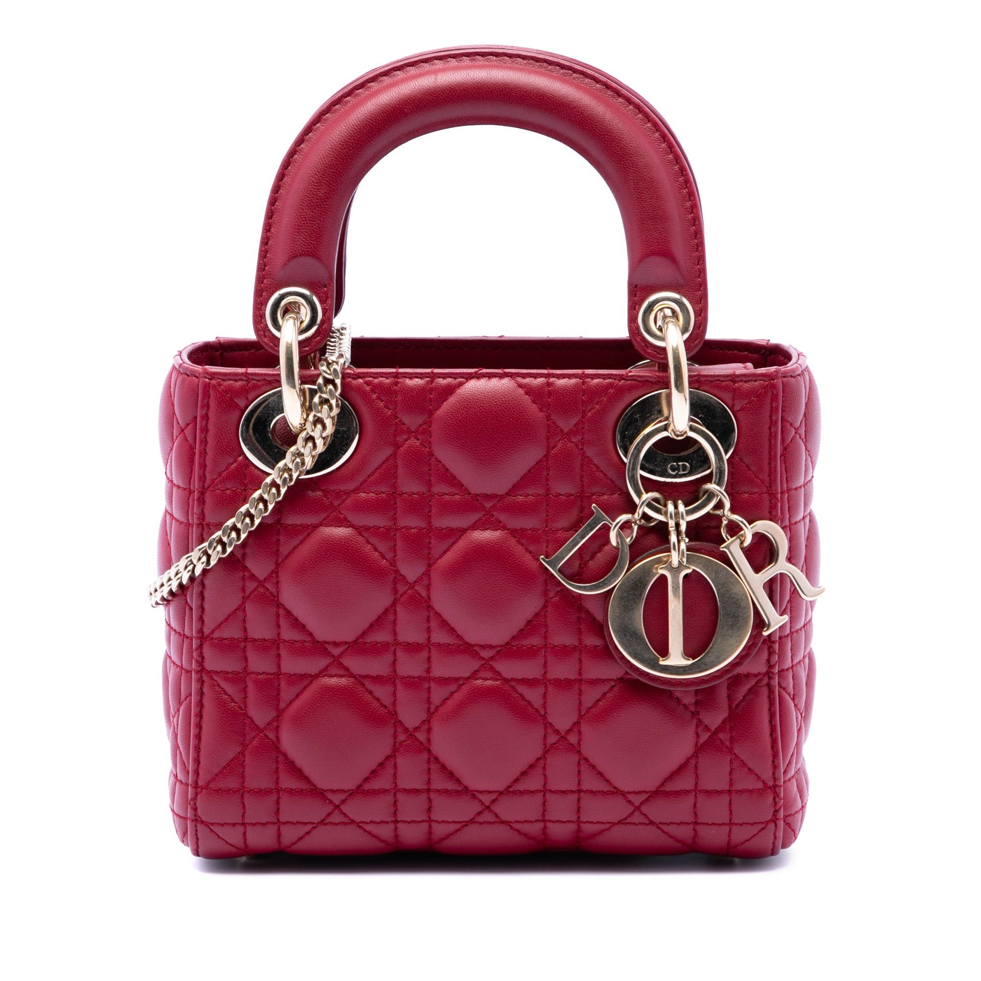 Dior Mini Lambskin Cannage Lady Dior Size ONE SIZE - 1 Thumbnail
