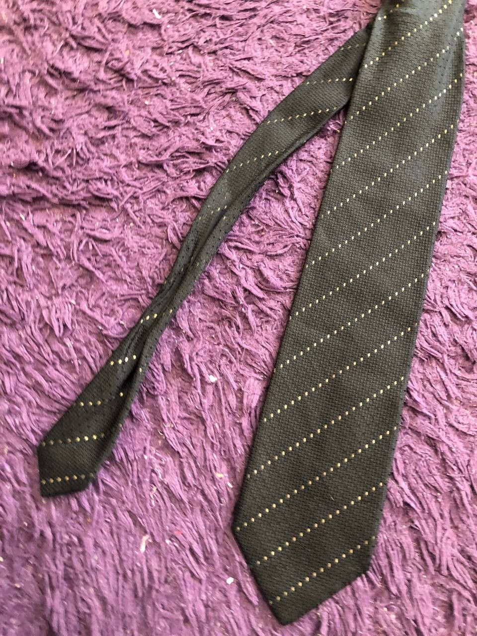 Brioni VINTAGE Black Print Tie BRIONI One Size Size ONE SIZE - 2 Thumbnail