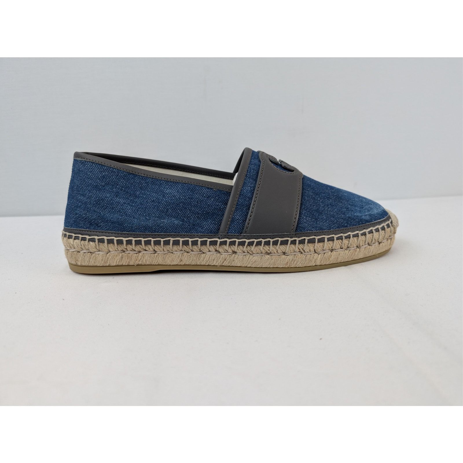 Gucci o1rshd1 espadrilles Tank Denim Softy Loafers Shoe boots Blue Size US 11.5 / EU 44-45 - 4 Thumbnail