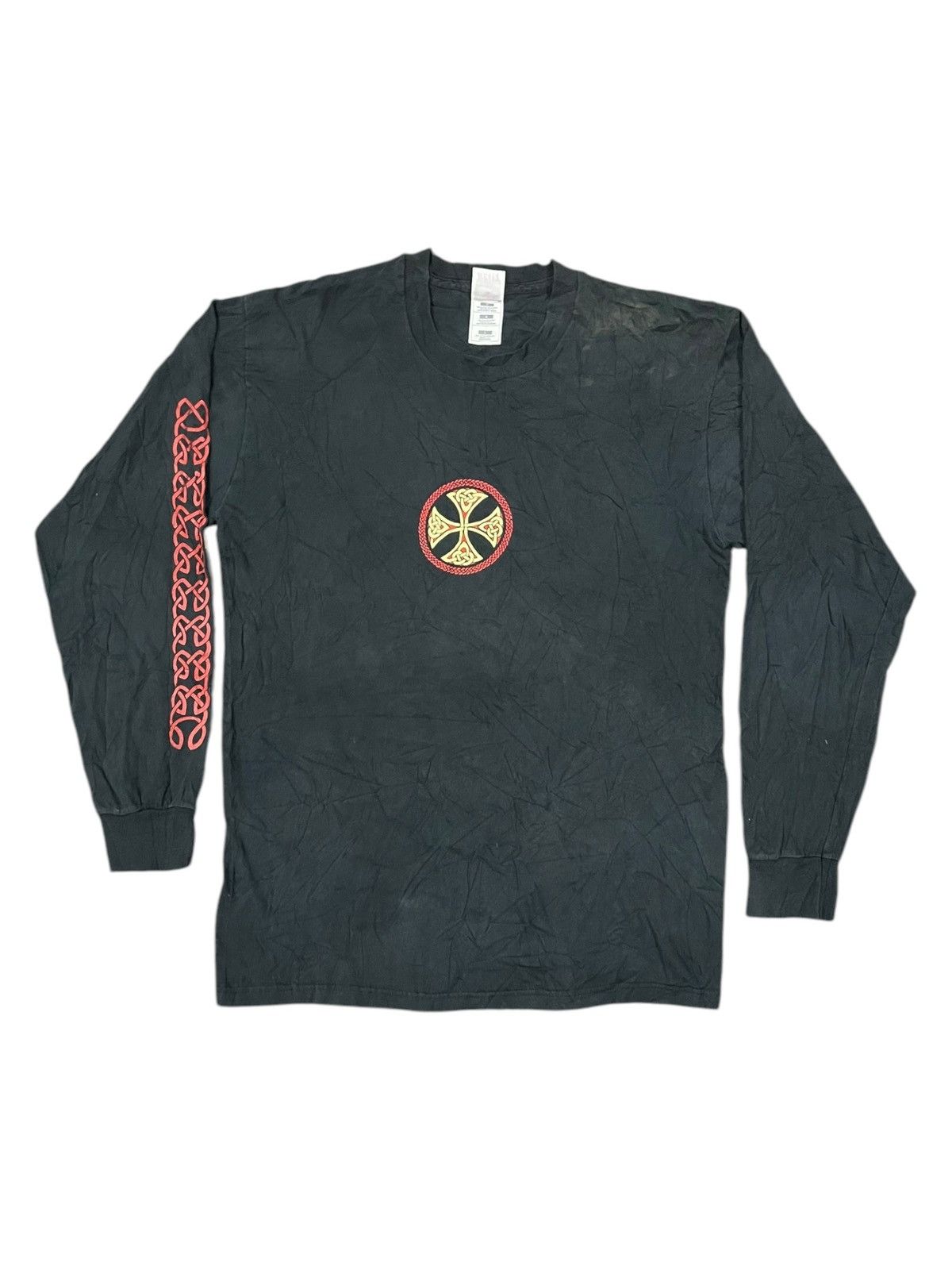 Vintage VTG '90 Courtney Davis Sacred Hearts Celtic Cross Shirts Size US L / EU 52-54 / 3 - 6 Thumbnail