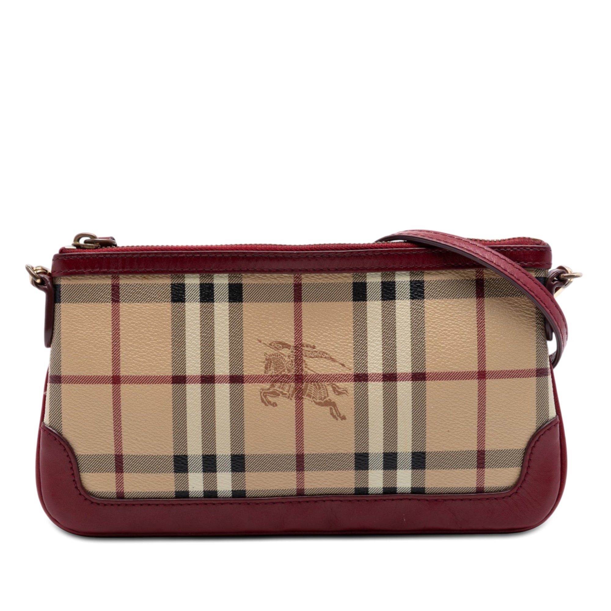 Burberry Haymarket Check Coated Canvas Peyton Crossbody Size ONE SIZE - 1 Thumbnail