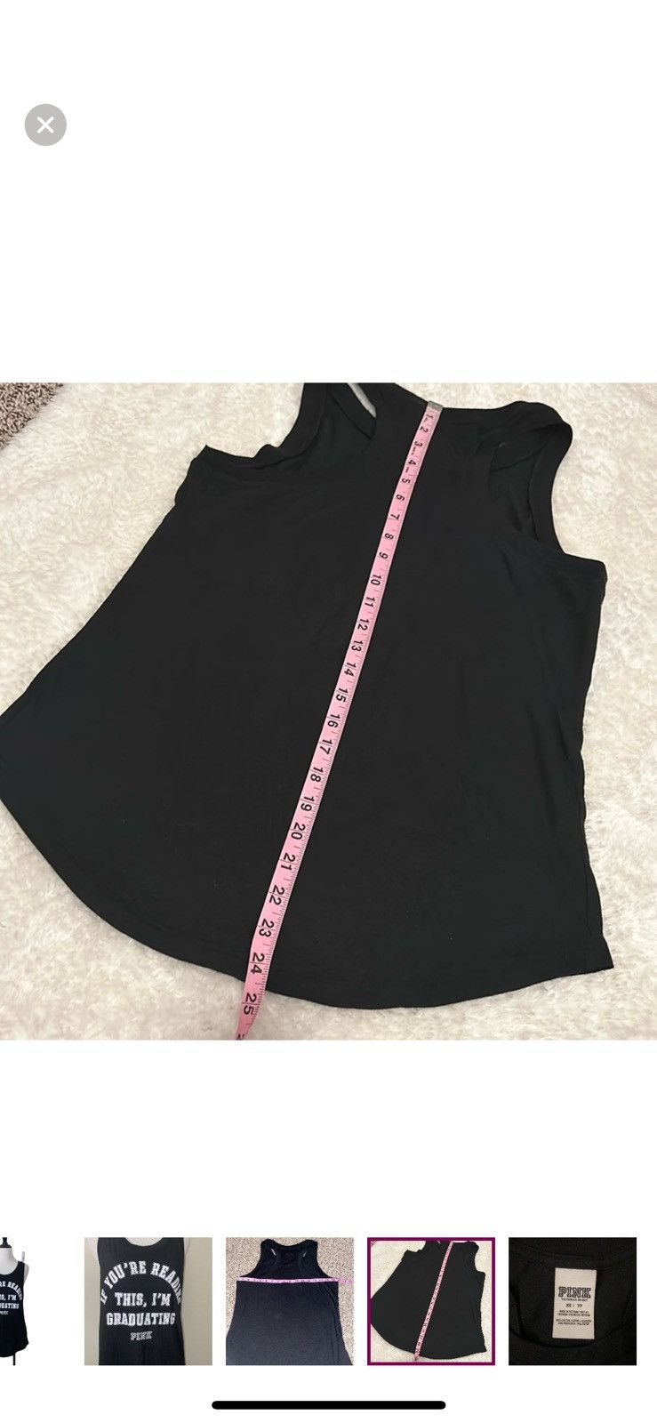 Victoria's Secret Pink Victoria’s Secret women’s‎ XS graduation tank top Size XS / US 0-2 / IT 36-38 - 2 Thumbnail