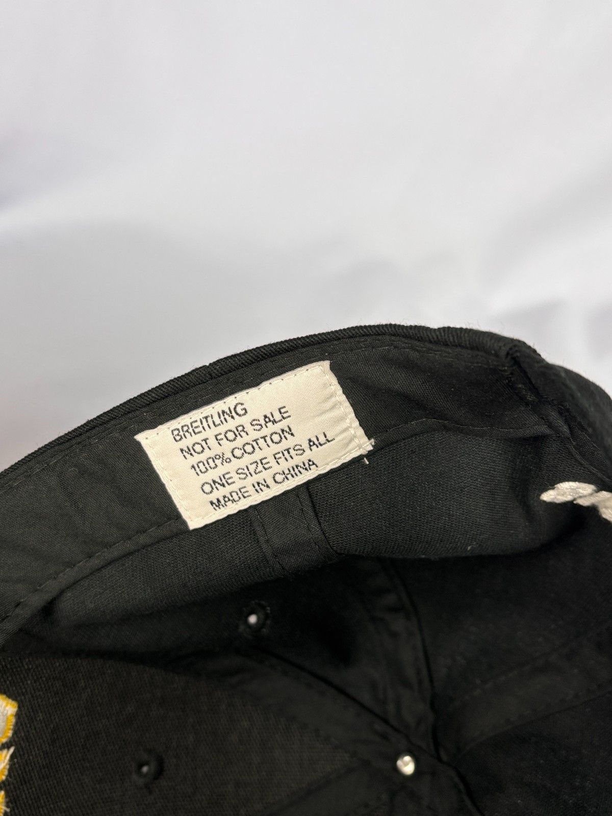 Breitling Mint! Breitling Watch Swiss Big Logo Cotton Cap Hat One Size Size ONE SIZE - 15 Thumbnail