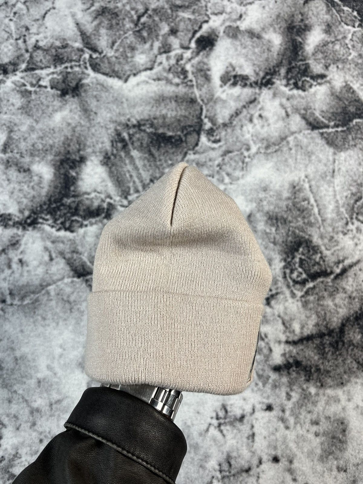 Playboy Playboy Bunny Logo Beanie Cream Knit Hat Size ONE SIZE - 2 Thumbnail