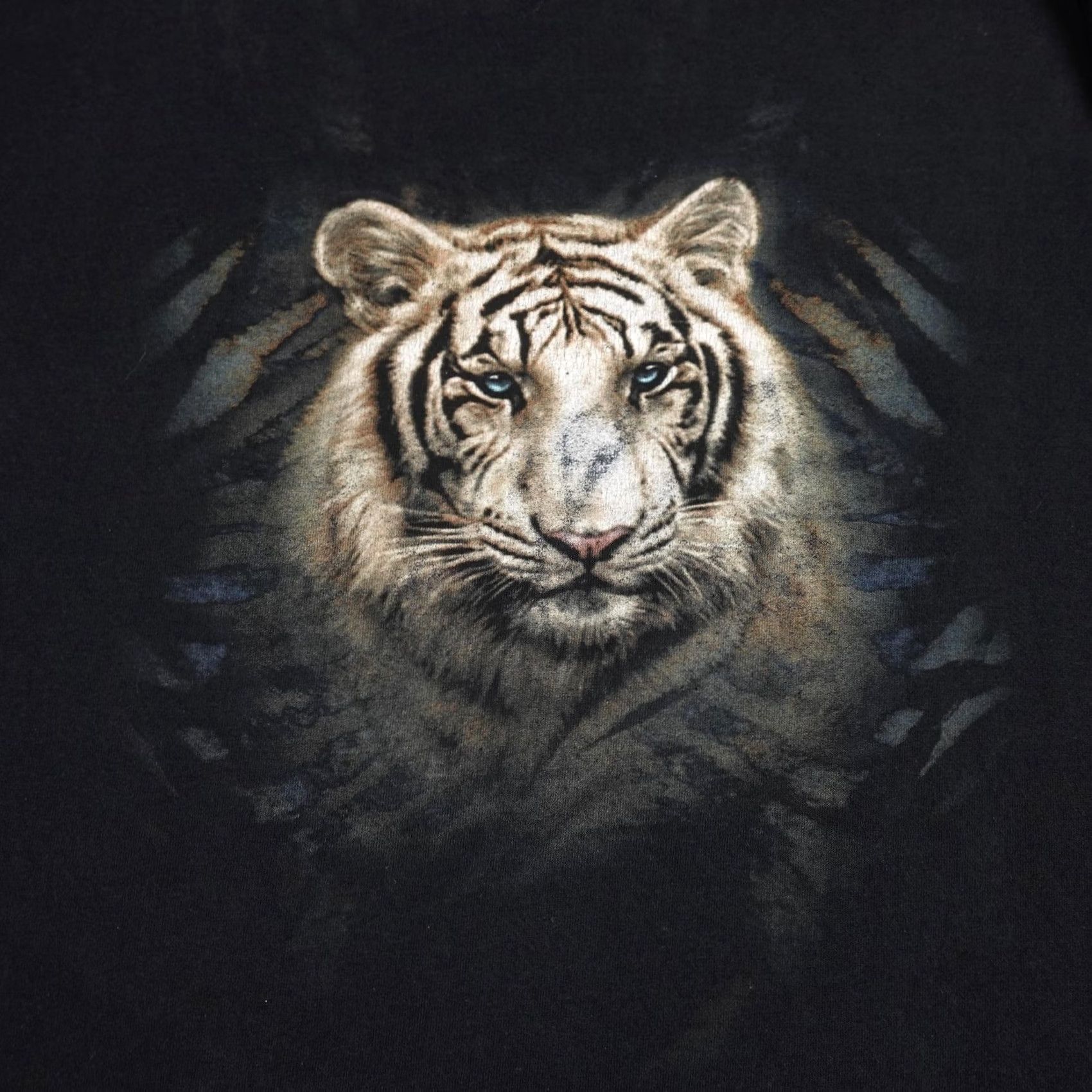 Delta VINTAGE Busch Gardens Shirt Mens Large Black White Tiger Graphic 90s Tee Delta Size US L / EU 52-54 / 3 - 5 Thumbnail