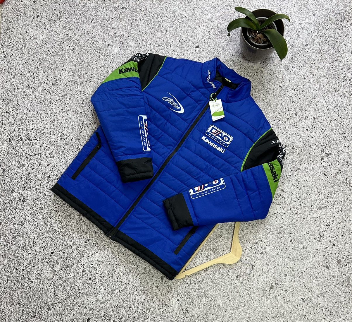 Japanese Brand × NASCAR New Dao Racing Kawasaki Green Team Racing Jacket Size US XXL / EU 58 / 5 - 1 Thumbnail
