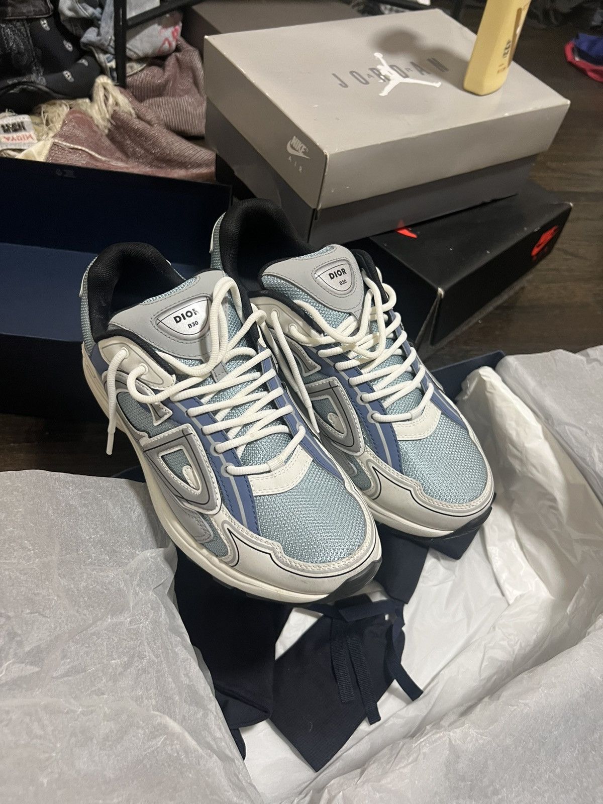 Dior Dior b30 blue/white Size US 11 / EU 44 - 4 Thumbnail