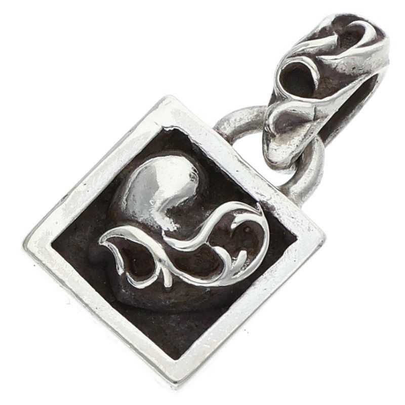 Chrome Hearts CHROME HEARTS Framed Heart Silver Necklace Size ONE SIZE - 1 Thumbnail