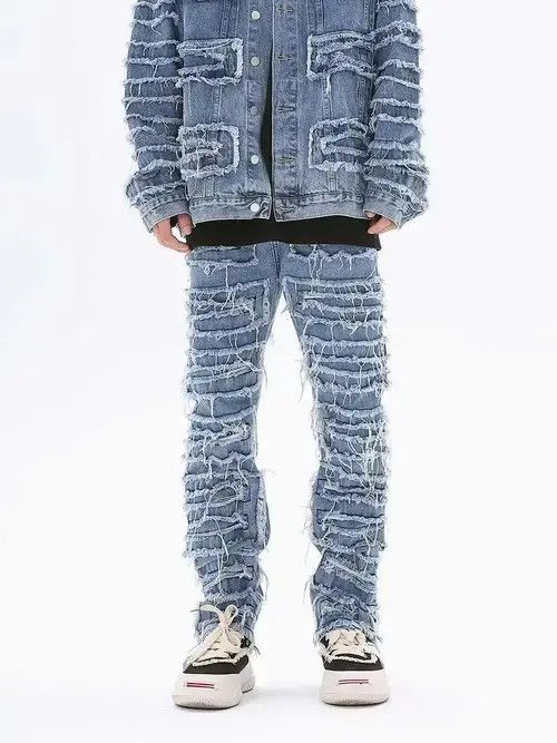 Japanese Brand Stacked Denim Jeans Size US 32 / EU 48 - 1 Thumbnail