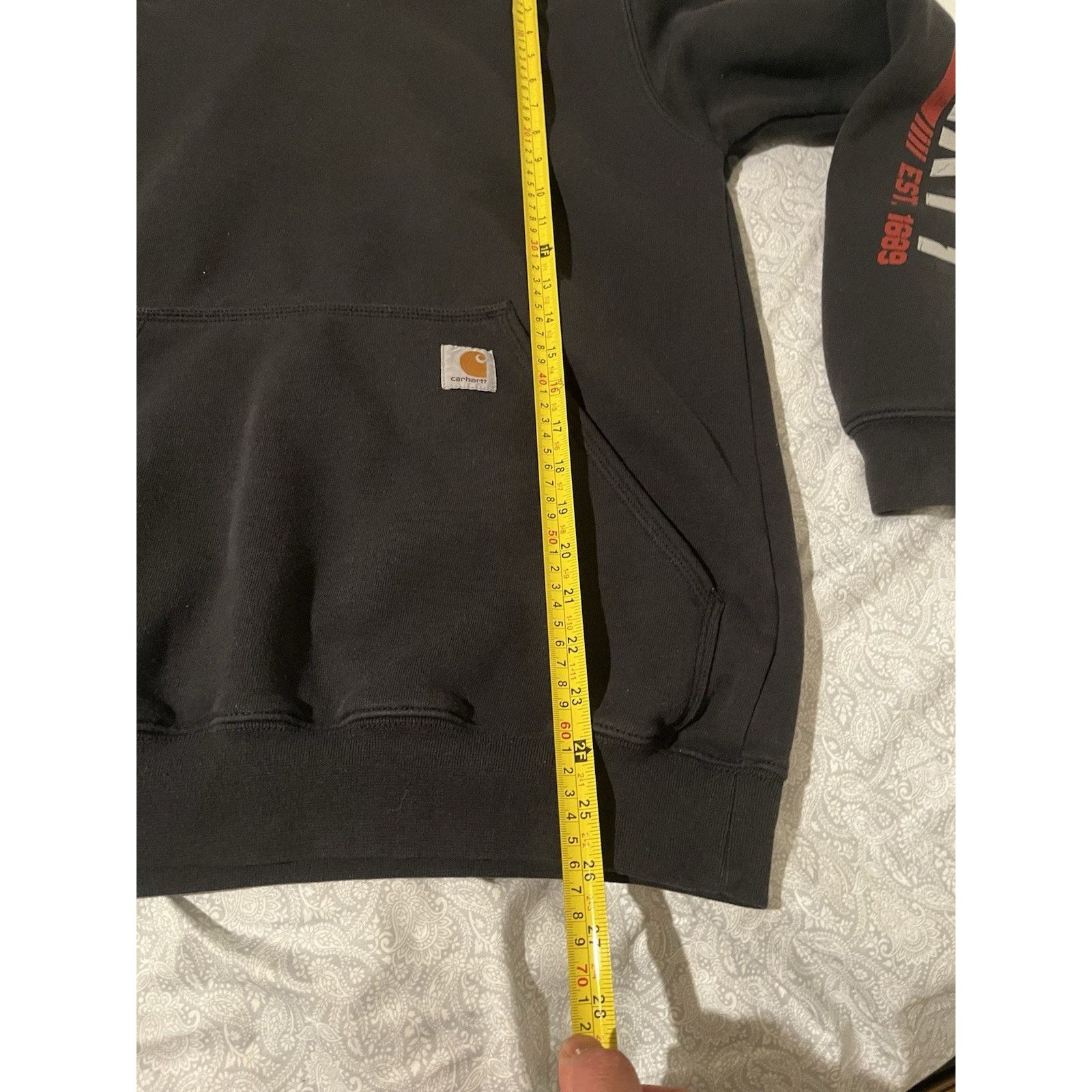 Carhartt Carhartt Hoodie Men’s Small Black Faded Original Fit Size US S / EU 44-46 / 1 - 7 Thumbnail