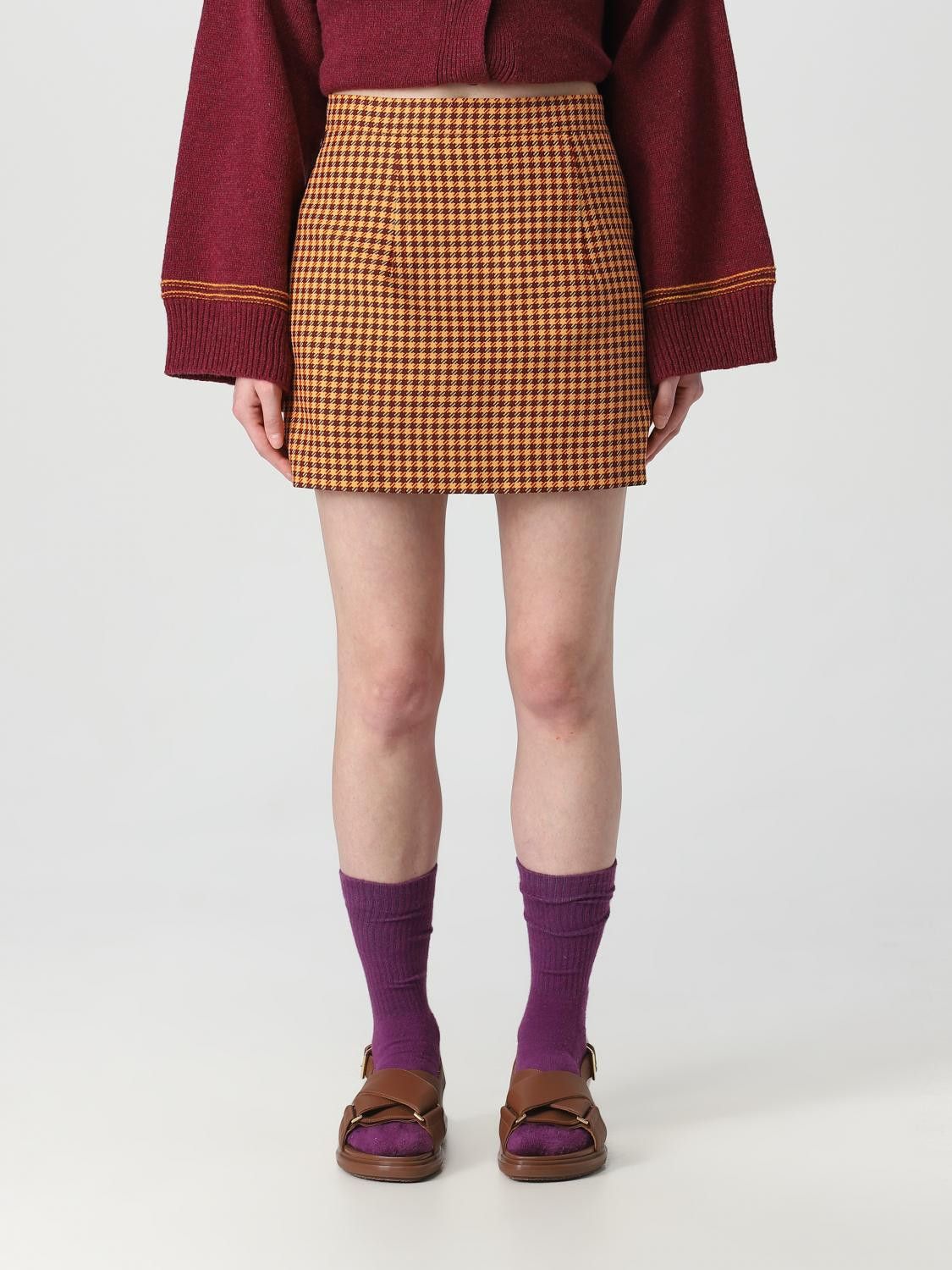 Marni o1y1125 Mini Skirt in Multicolor Size 26" / US 2 / IT 38 - 1 Thumbnail