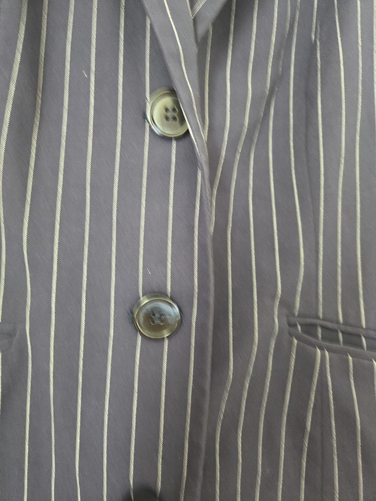 Other Laura Kent Vintage Pinstripes Shoulder Padded Blazer Size M / US 6-8 / IT 42-44 - 2 Thumbnail