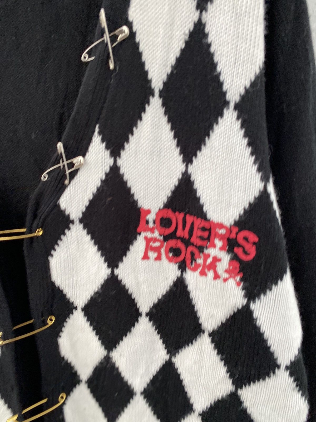 Jean Paul Gaultier Lover’s Rock Safety Pins Punk Skull Cardigan Size US XL / EU 56 / 4 - 4 Thumbnail