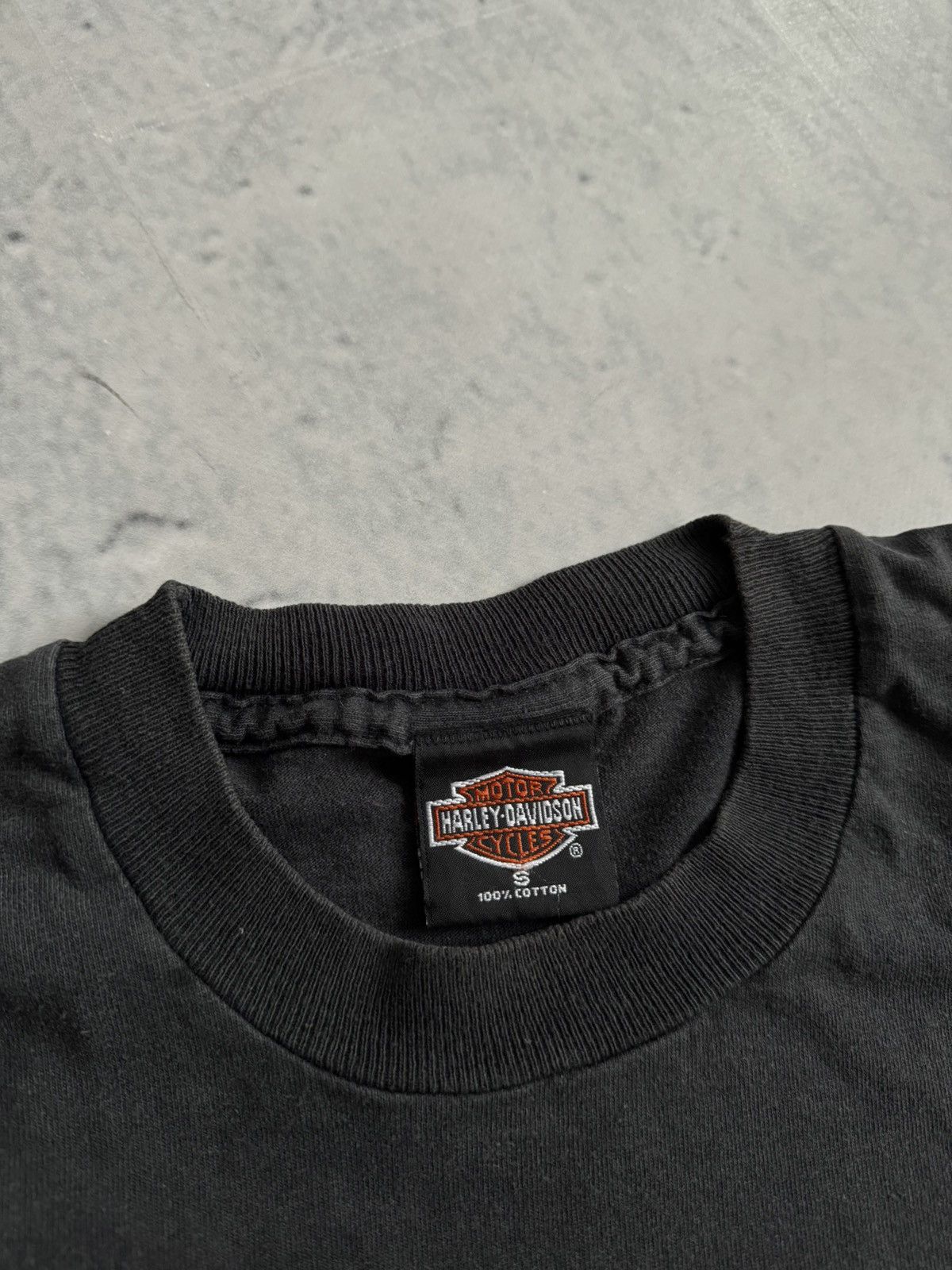 Harley Davidson × Vintage Vintage 1996 tee centre Big Logo t-shirt Size US S / EU 44-46 / 1 - 3 Thumbnail