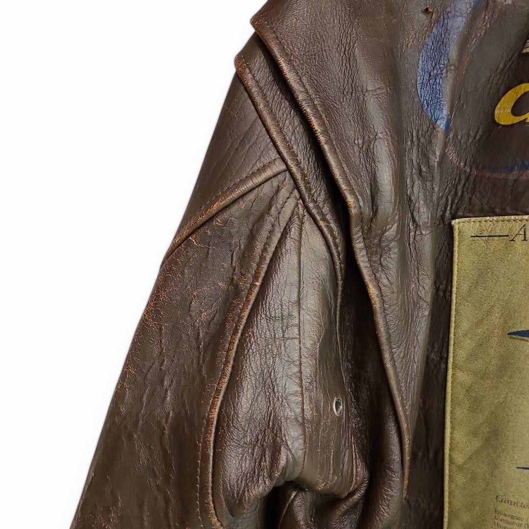 Avirex Avirex - XS G-1 Flight France Backprint Bomber Jacket Brown Size S / US 4 / IT 40 - 6 Thumbnail