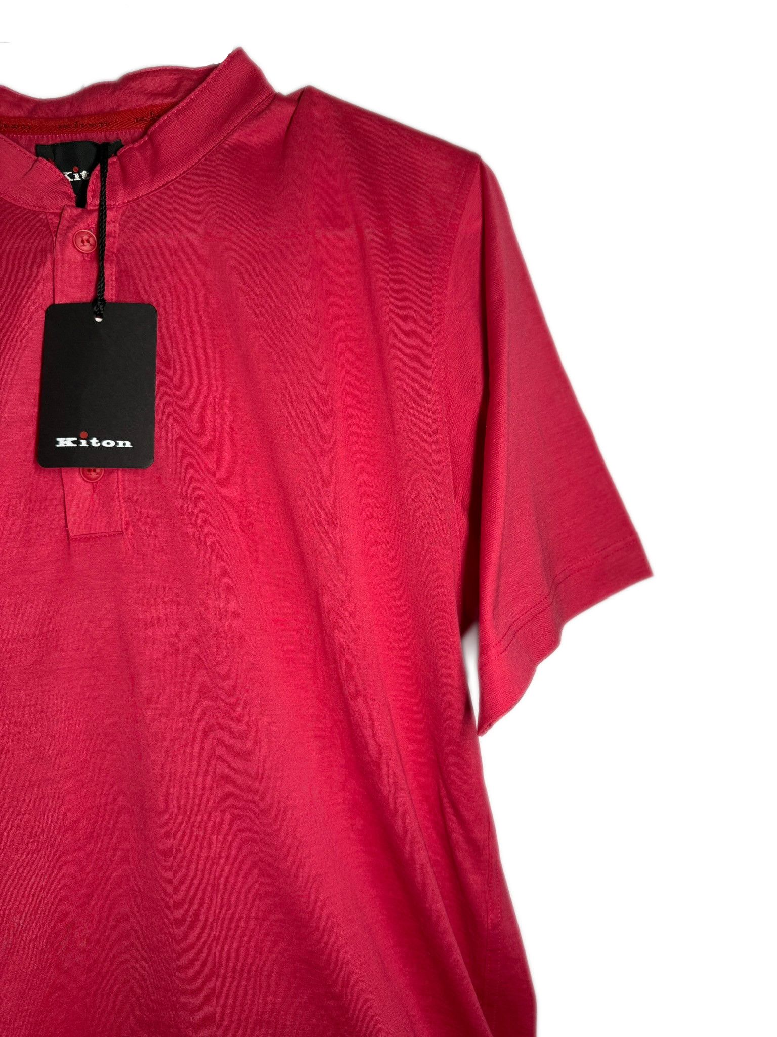 Kiton Kiton Luxury Band Collar Polo Shirt – Made in Italy Size US XL / EU 56 / 4 - 4 Thumbnail