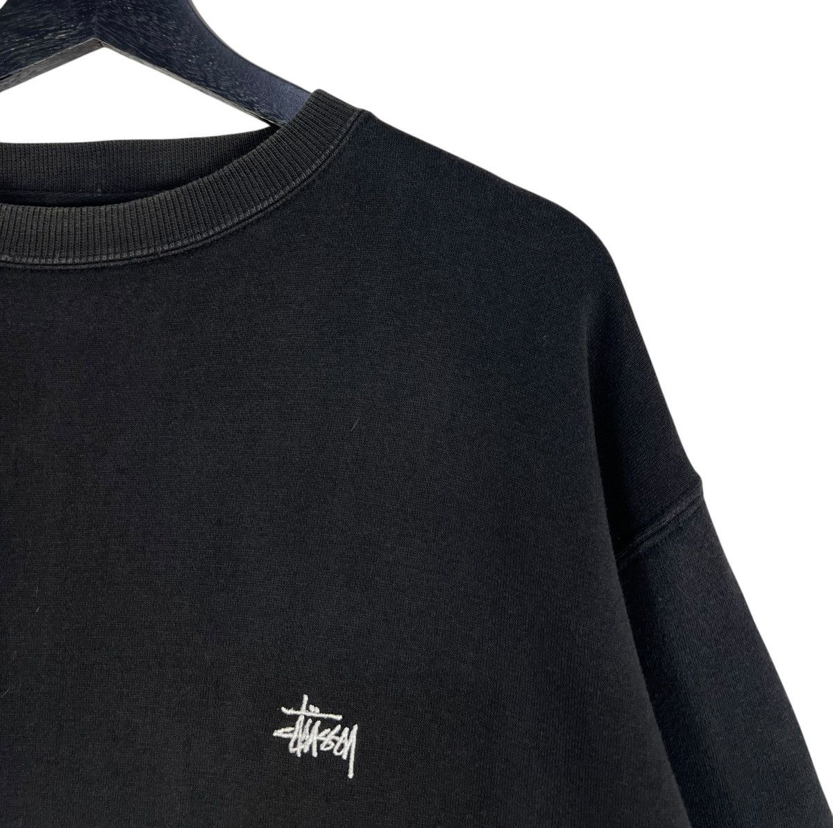 Stussy Vintage Distressed Stussy Embroidered Small Logo Sweatshirt Size US L / EU 52-54 / 3 - 5 Thumbnail