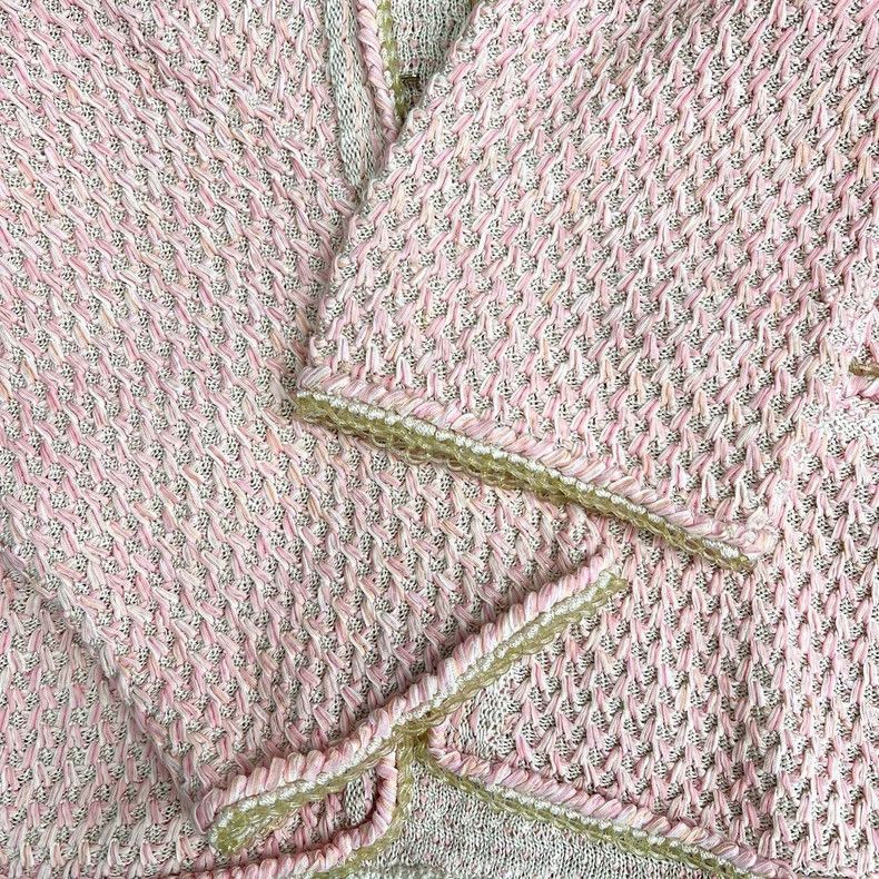 Chanel Chanel Cherry blossom pink knitted cardigan coat Size S / US 4 / IT 40 - 5 Thumbnail