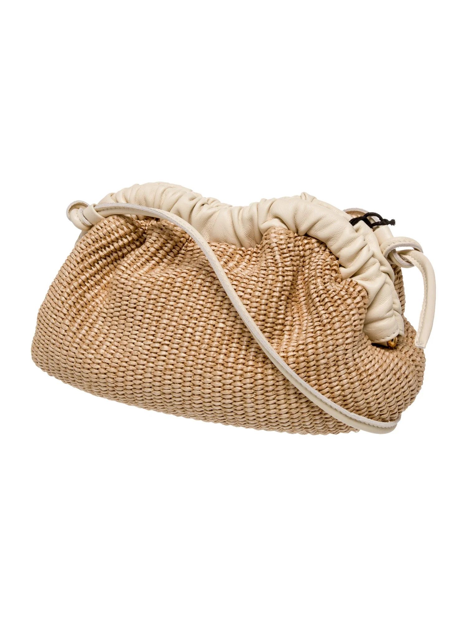 Mansur Gavriel os11x0126 Size: OS / Cloud Mini Raffia Clutch Bag in Beige Size ONE SIZE - 3 Thumbnail