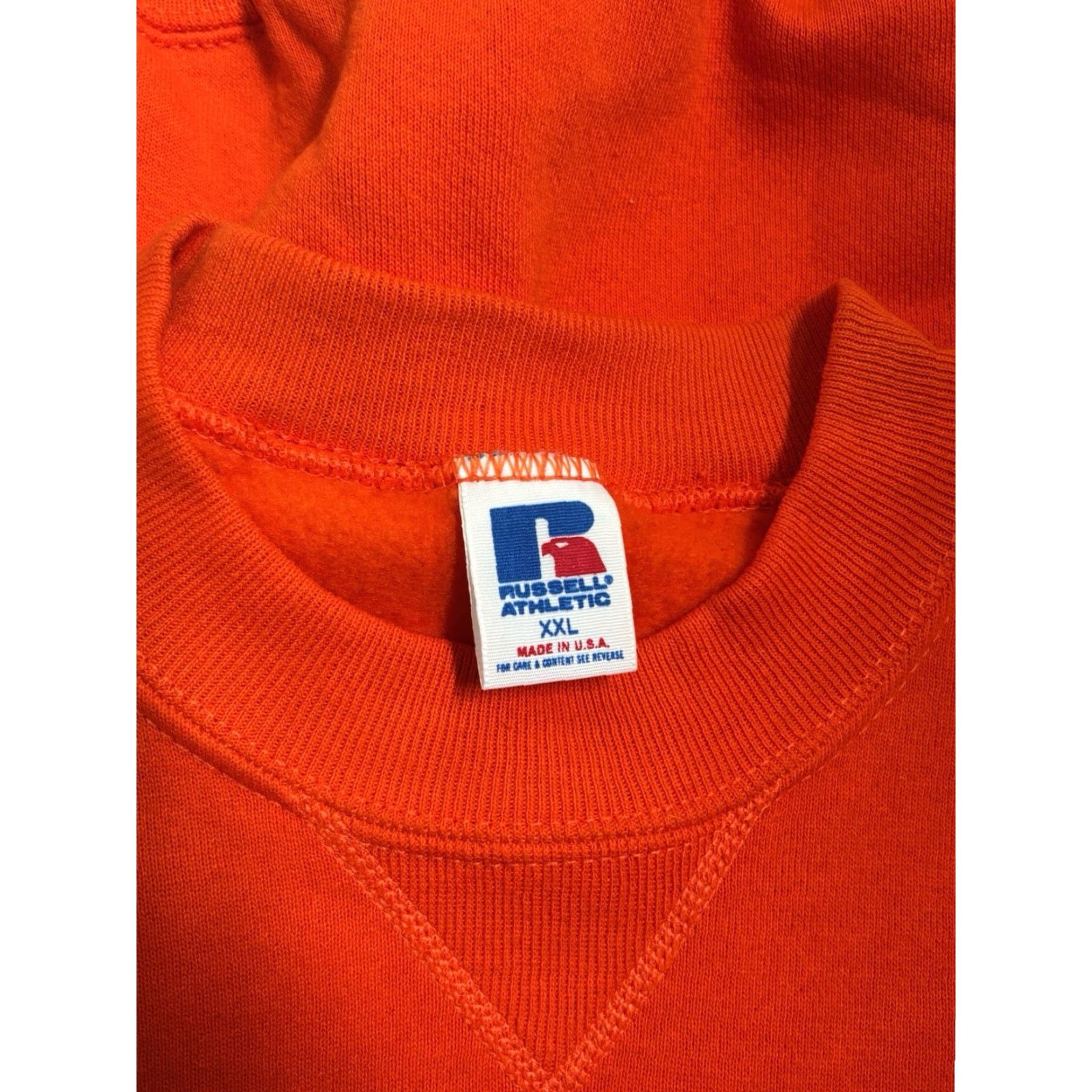 Russell Athletic VINTAGE Russell Athletic Sweatshirt Mens 2XL Orange USA Made Crewneck Sweatshirt Size US XXL / EU 58 / 5 - 5 Thumbnail