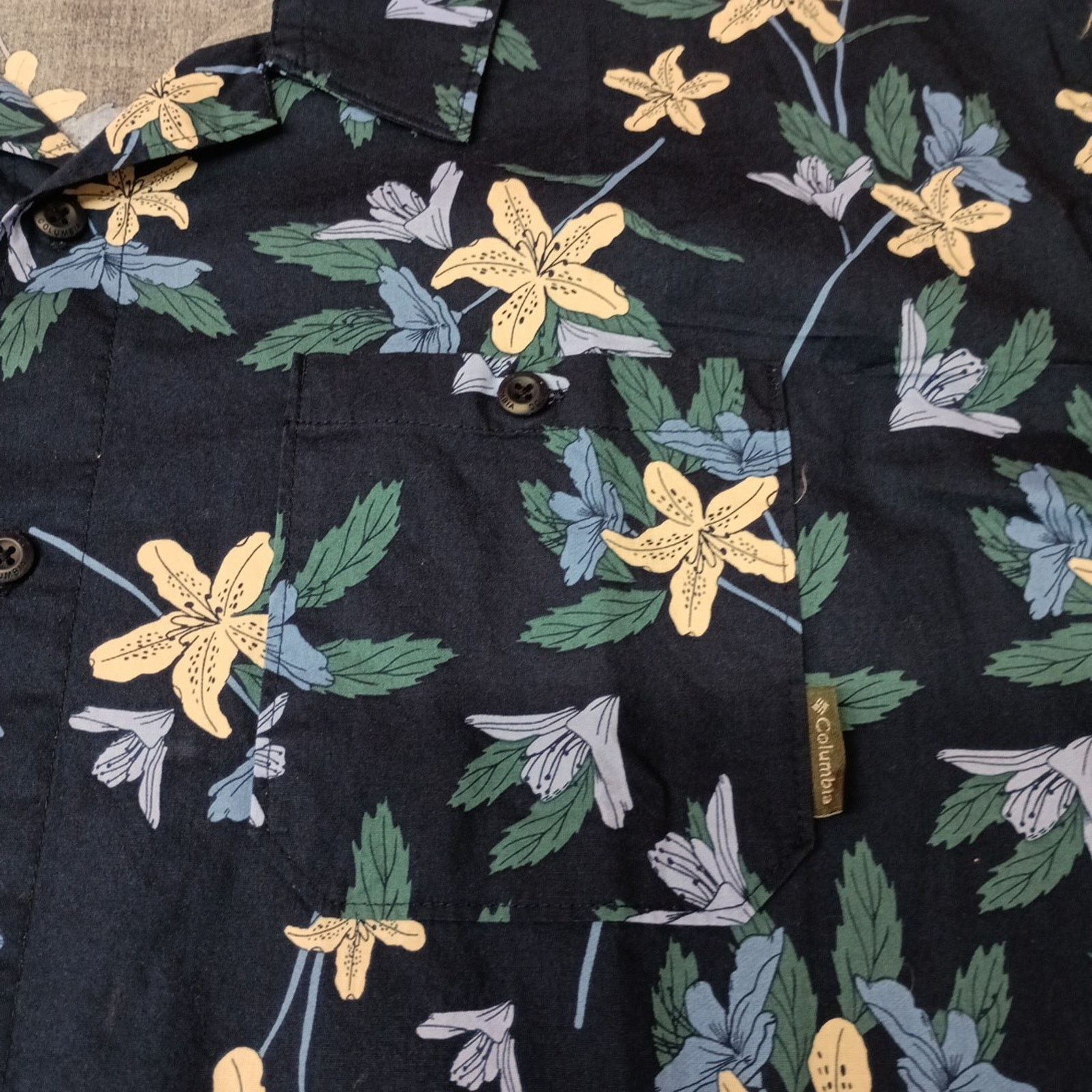 Columbia Columbia Arrow Springs Floral Print Shirt Men's 2XL Blue Size US XXL / EU 58 / 5 - 3 Thumbnail