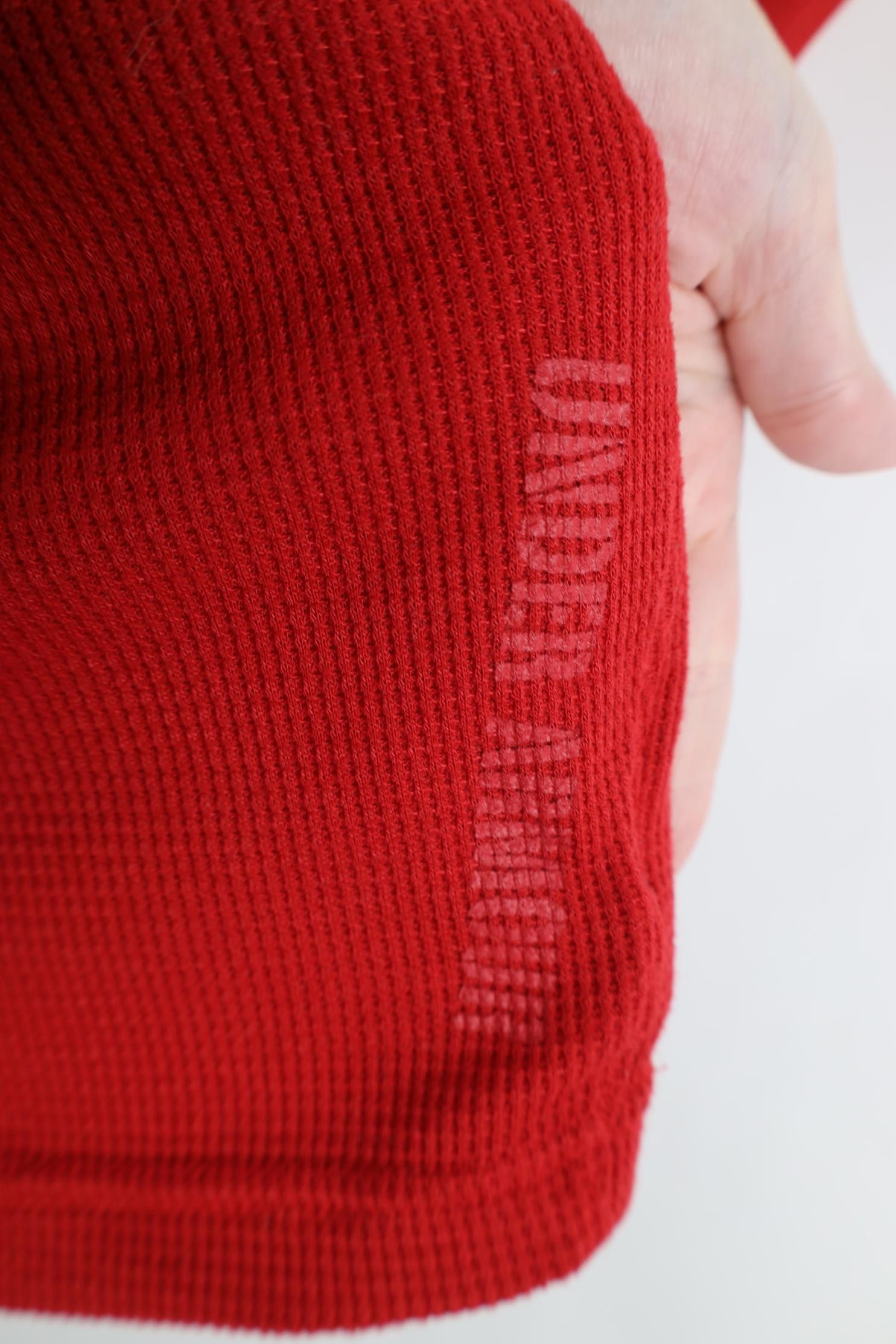 Under Armour Under Armour Waffle Knit Long Sleeve Henley T-Shirt Red Size US M / EU 48-50 / 2 - 4 Thumbnail