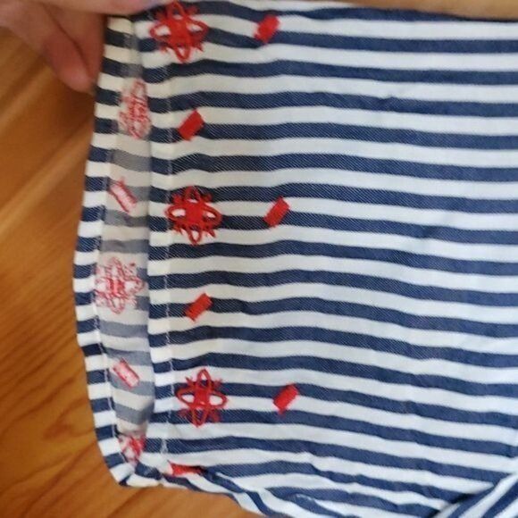 Tommy Hilfiger Tommy Hilfiger Sail Away Embroidered Cinched Waist Light Sho Size L / US 10 / IT 46 - 7 Thumbnail