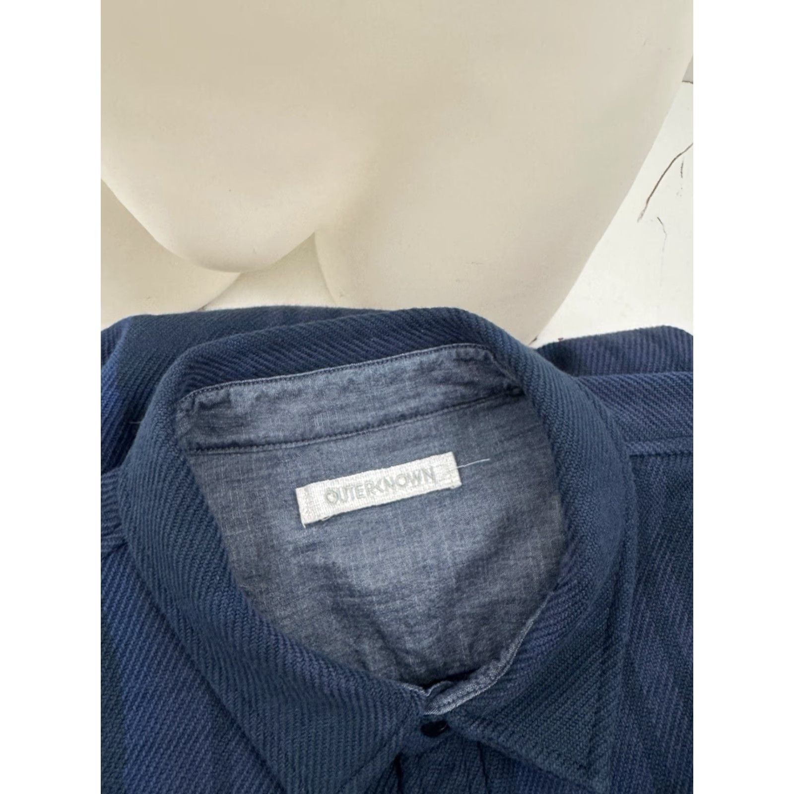 Outerknown OUTERKNOWN Shirt Mens L Blue Plaid Flannel Button-Up Heavy Duty Jacket? Size US L / EU 52-54 / 3 - 4 Thumbnail