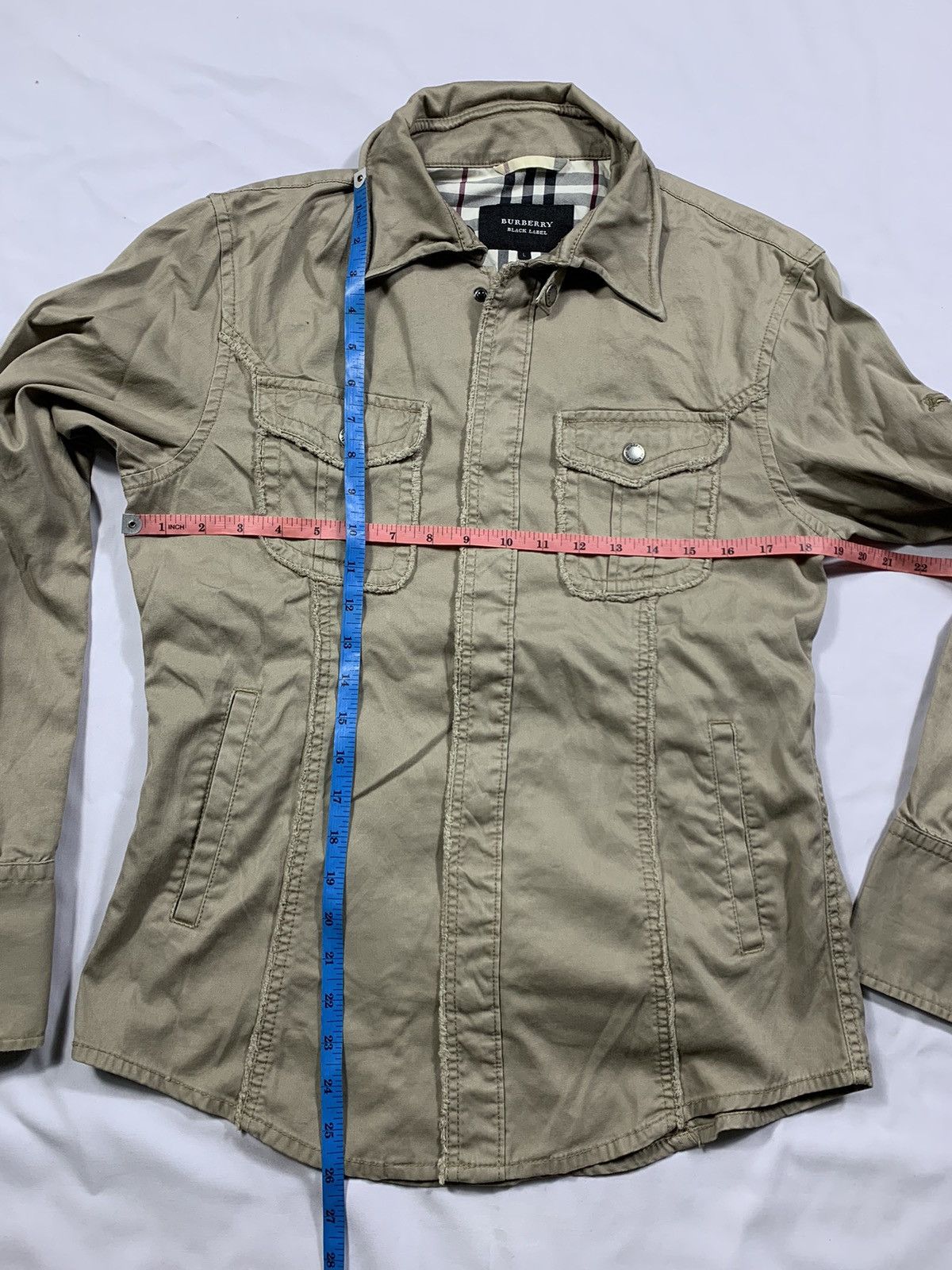 Burberry Prorsum Burberry Nice Design Distressed Button up Slevee Size US L / EU 52-54 / 3 - 11 Thumbnail