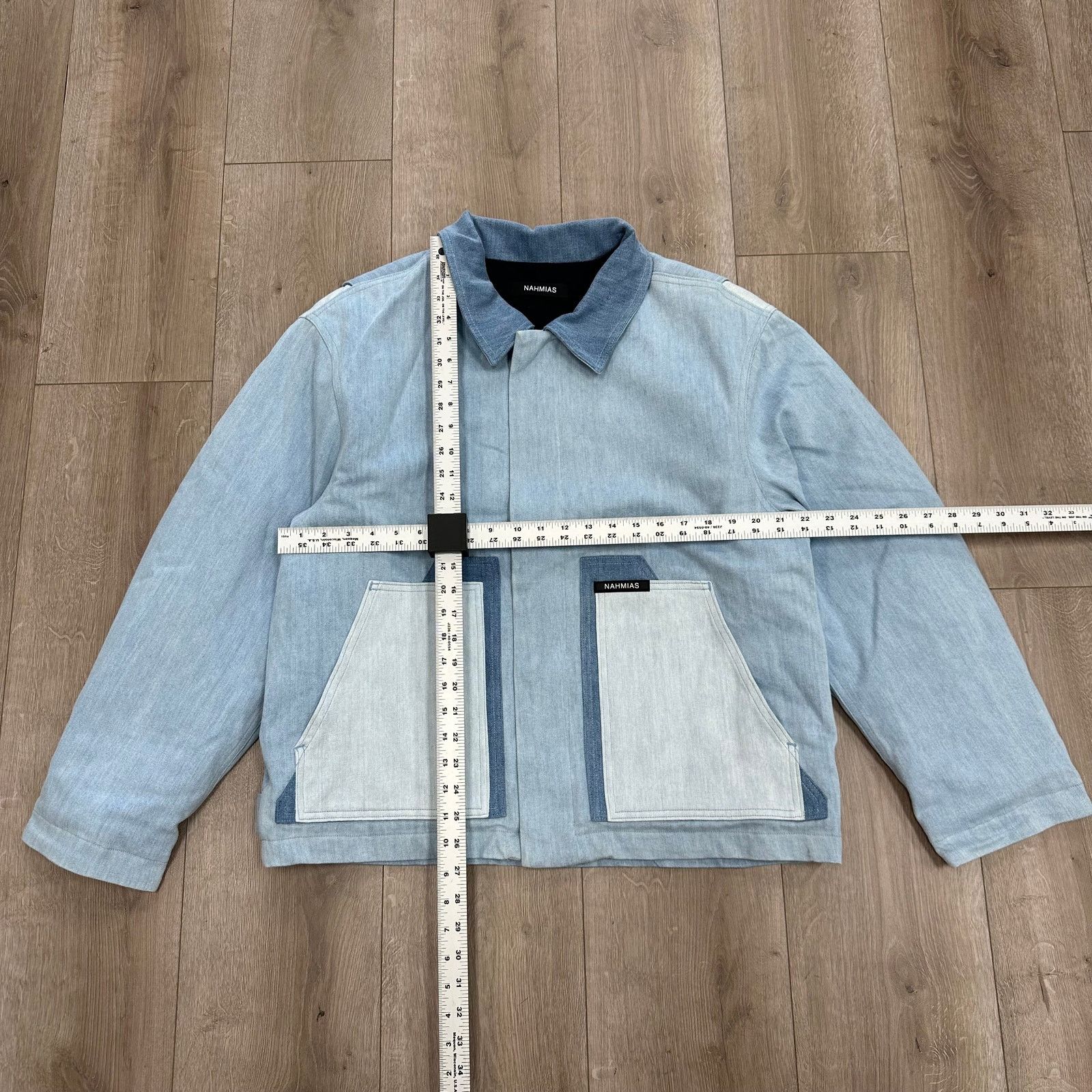 Nahmias NAHMIAS Blue Indigo Carpenter Jacket Coat Size Large L B13 Size US L / EU 52-54 / 3 - 2 Thumbnail