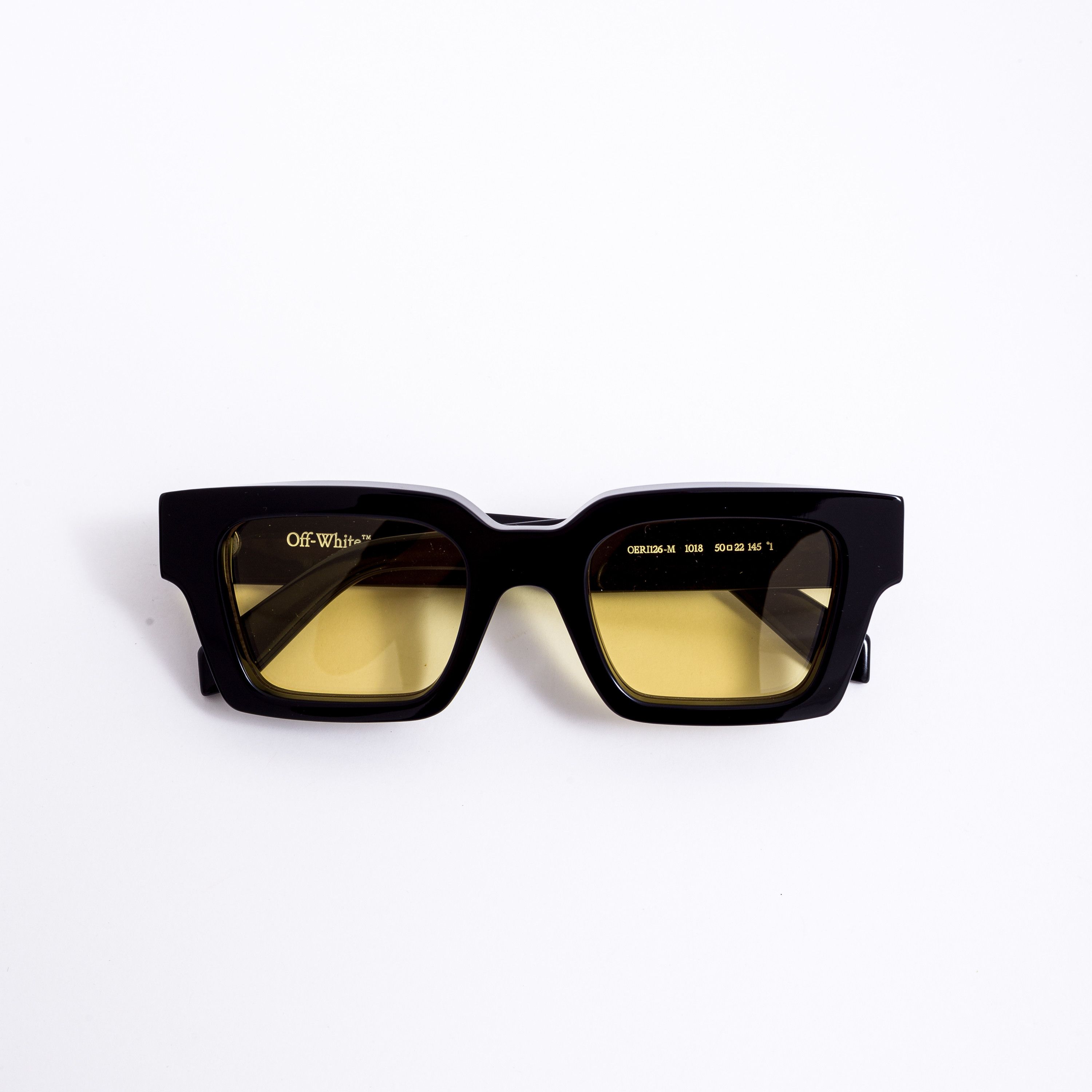 Off-White OFF WHITE Virgil Sunglasses BLACK YELLOW Size ONE SIZE - 7 Thumbnail