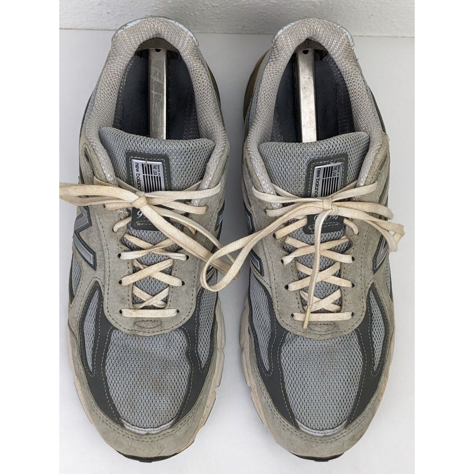 New Balance New Balance 990v4 Running Athletic Shoes Gray Suede Sz 11.5 Size US 11.5 / EU 44-45 - 4 Thumbnail