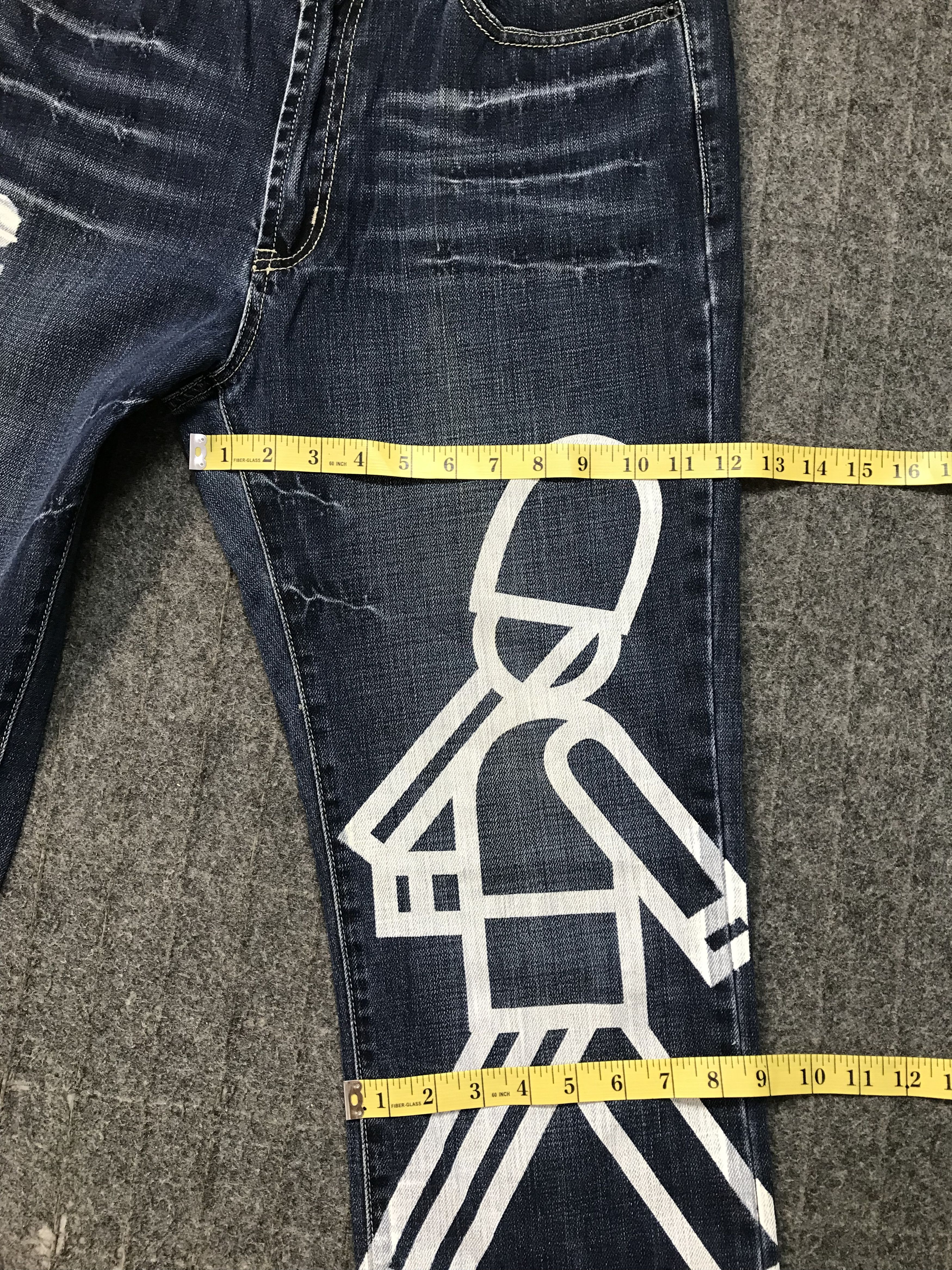 Other Solberry Complex Big Logo Printed Indigo Denim Jeans Size US 32 / EU 48 - 12 Thumbnail
