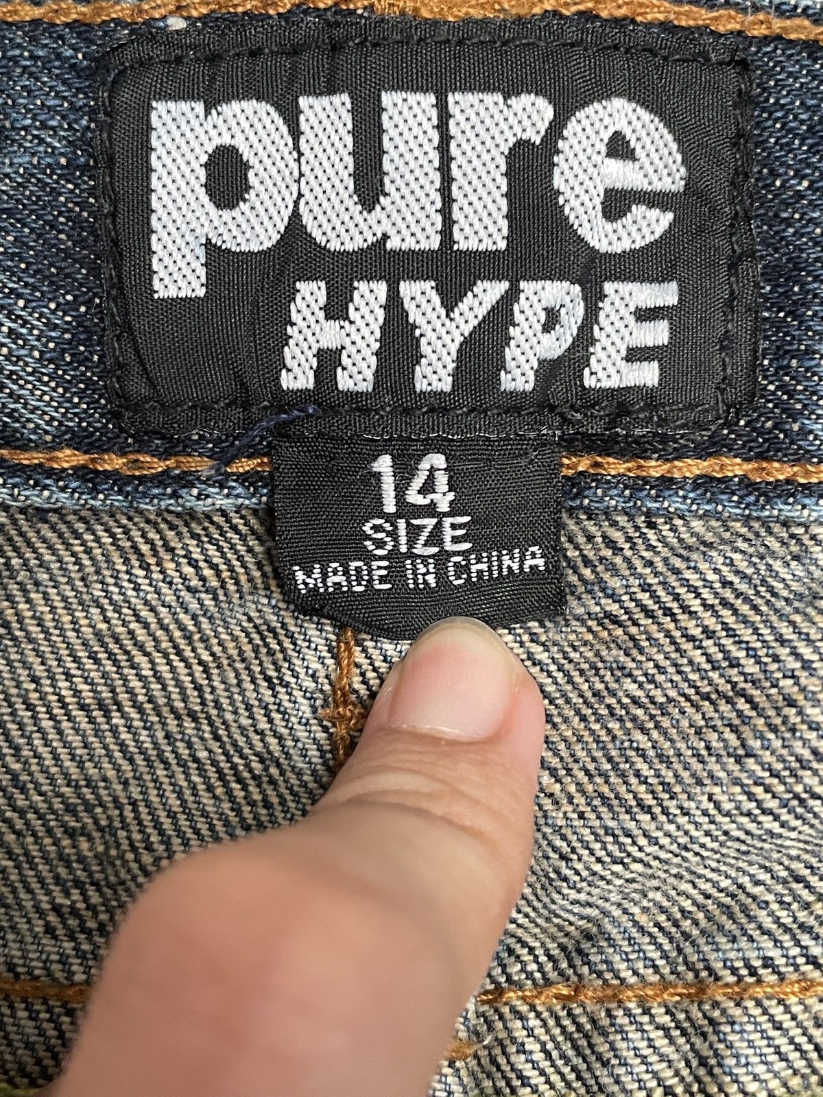 14th Addiction Rare Vintage Japanese Brand Pure Hype Flared Jeans 2000s Size US 36 / EU 52 - 12 Thumbnail