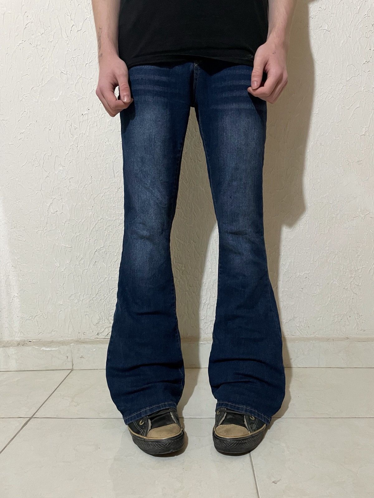 archive grunge flare denim boots cut archive grunge flare denim 