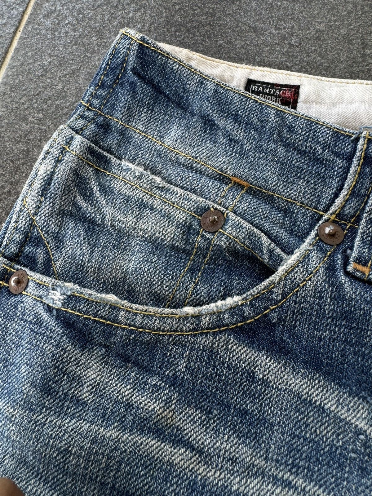 Japanese Brand Vintage Bartack Cargo Carpenter Jeans Size US 33 - 7 Thumbnail