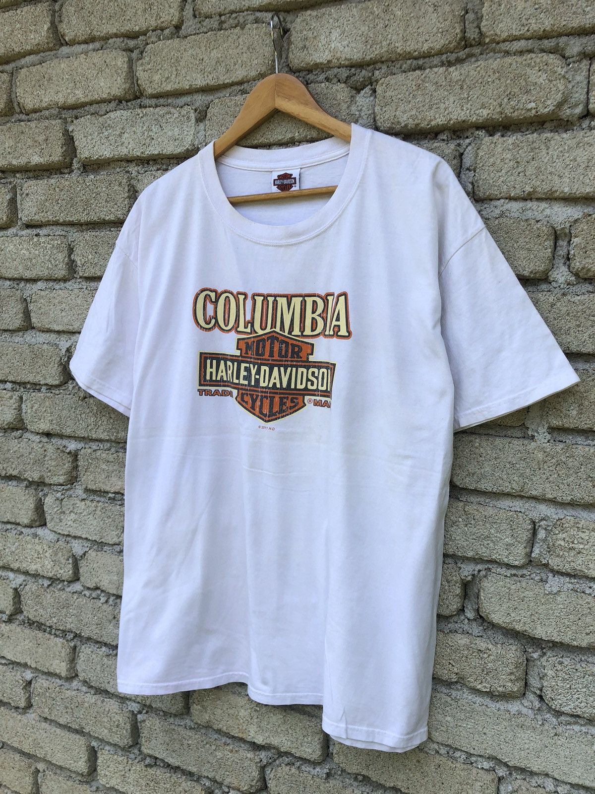 Harley Davidson Vintage Y2K Columbia Motorcycle Harley Davidson lTee Size US XL / EU 56 / 4 - 3 Thumbnail