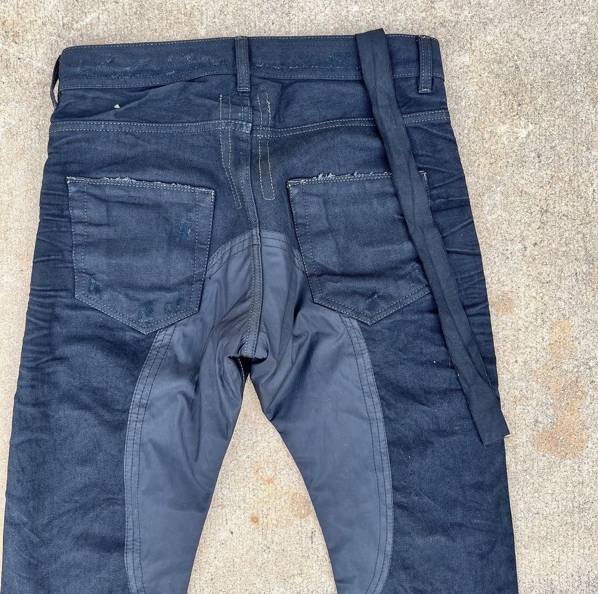 Rick Owens Rick Owens SS09 “Strutter” Waxed Saddle Denim Size US 30 / EU 46 - 4 Thumbnail