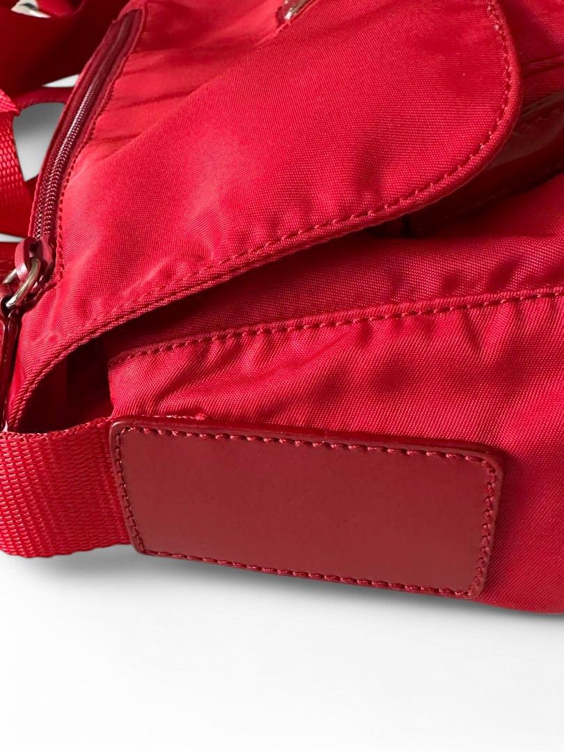 Prada Prada - Shoulder Bag Crossbody Triangle Logo Plate Red Size ONE SIZE - 3 Thumbnail