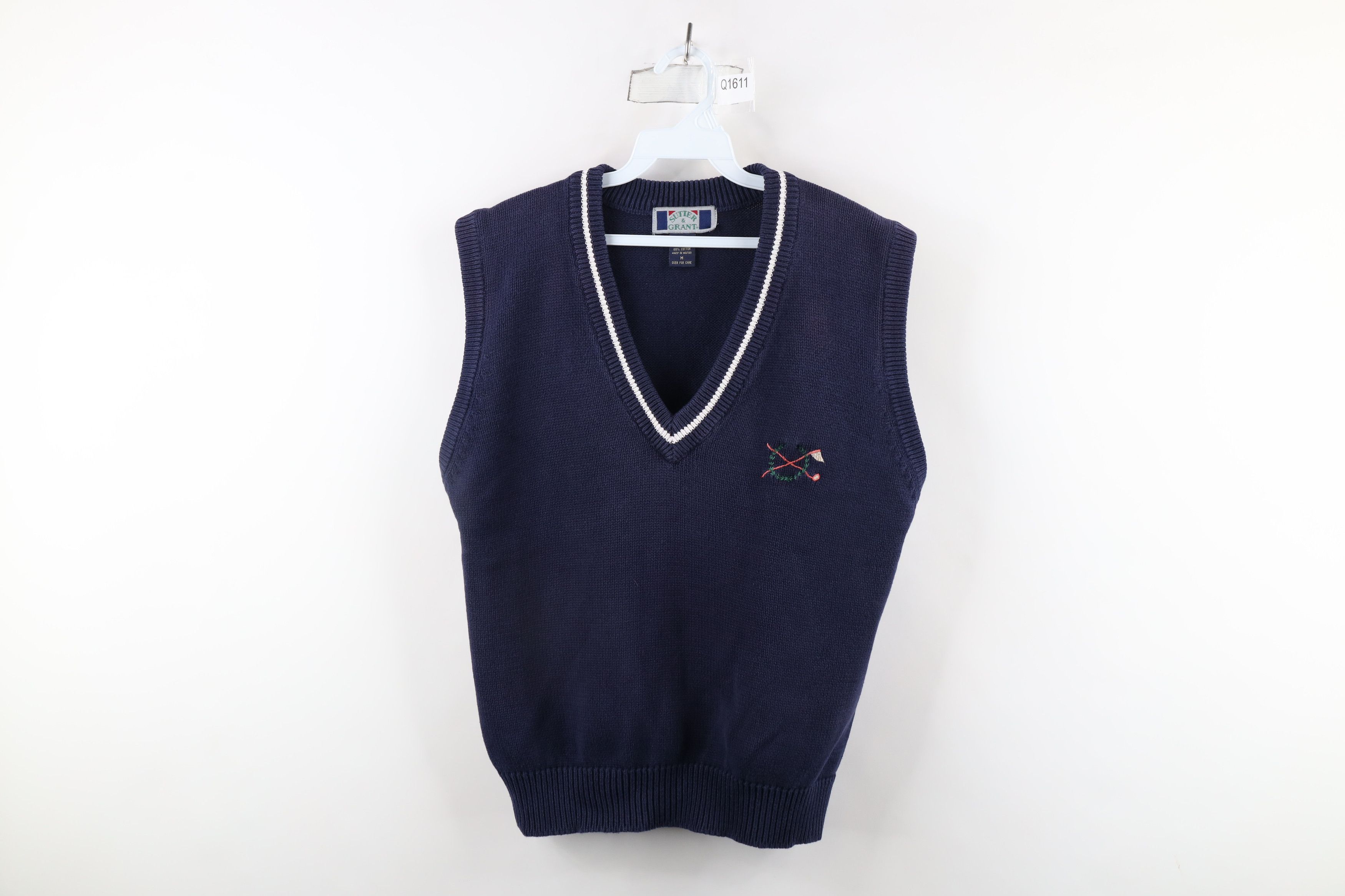 Vintage Vintage 90s Streetwear Dapper Golf Cotton Knit Sweater Vest Size US M / EU 48-50 / 2 - 1 Thumbnail