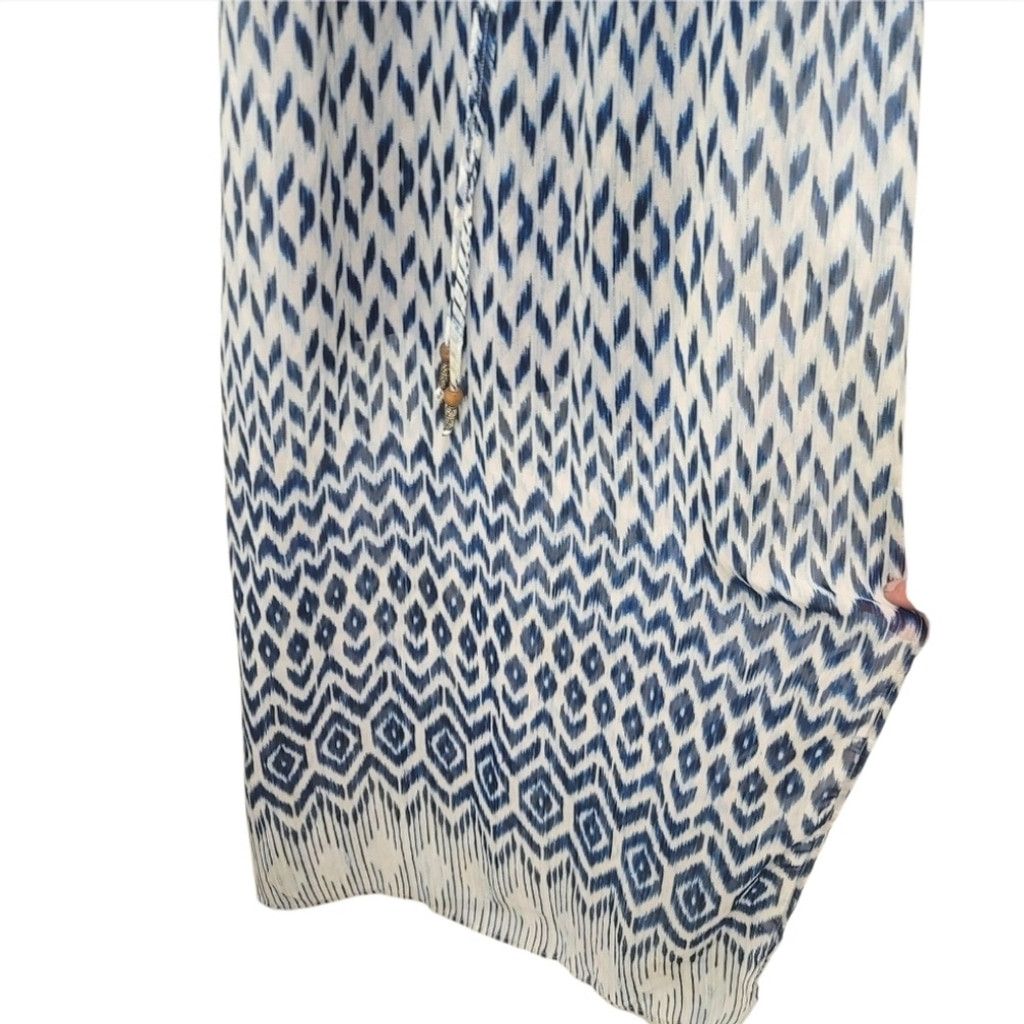 Other EUC City Studios Boho Blue and White Maxi Dress Size S / US 4 / IT 40 - 3 Thumbnail