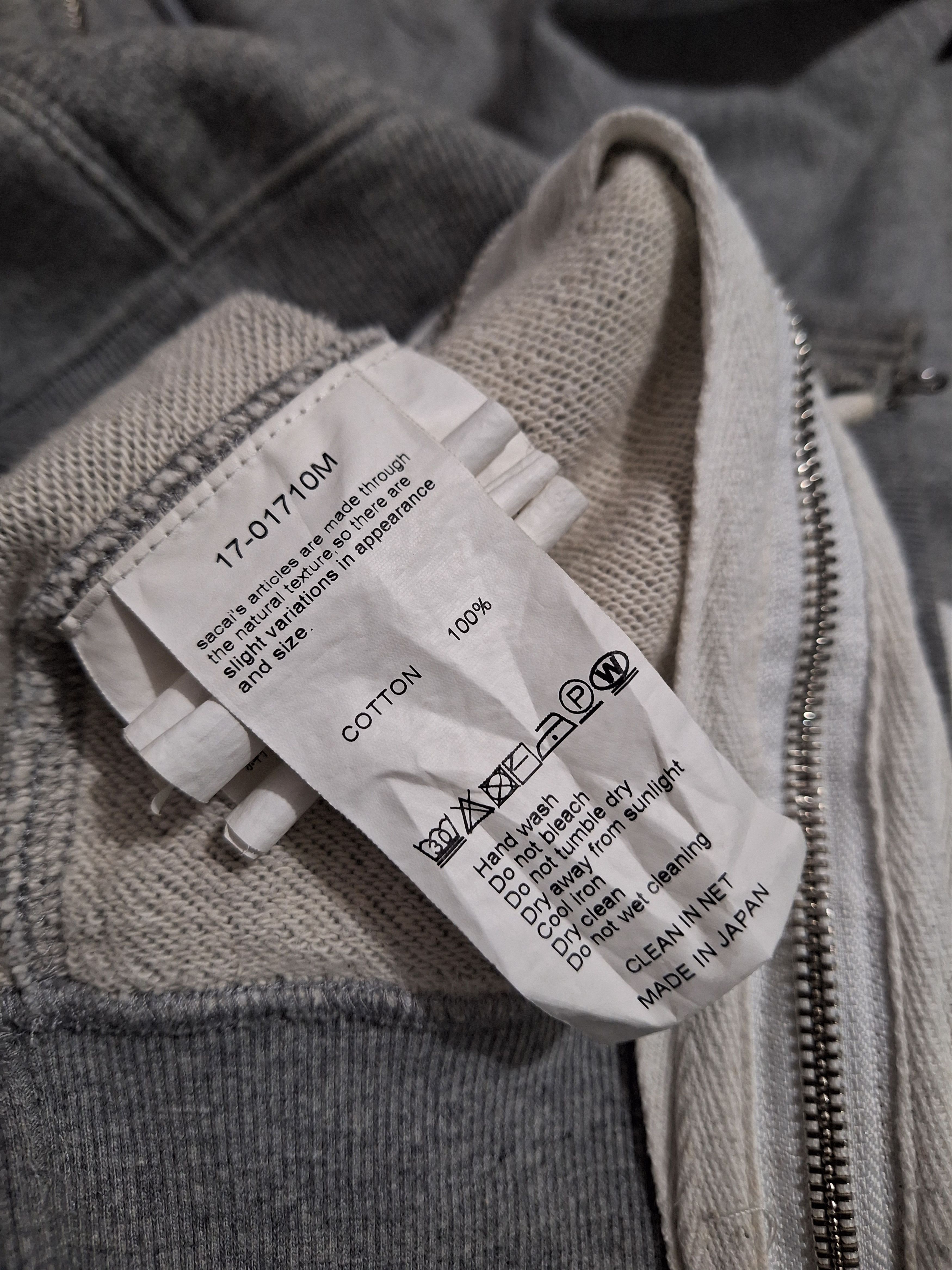 Sacai SACAI - A/W 17 - Reconstructed Double Zip Hoodie Size US M / EU 48-50 / 2 - 6 Thumbnail