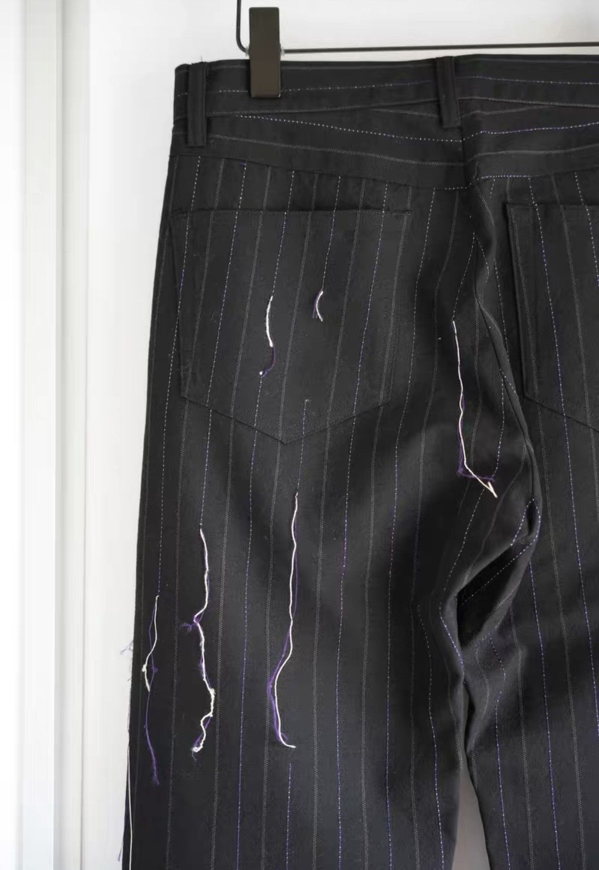 Yohji Yamamoto Yohji Yamamoto 03aw Broken Stripe Trousers K4 Size US 32 / EU 48 - 5 Thumbnail