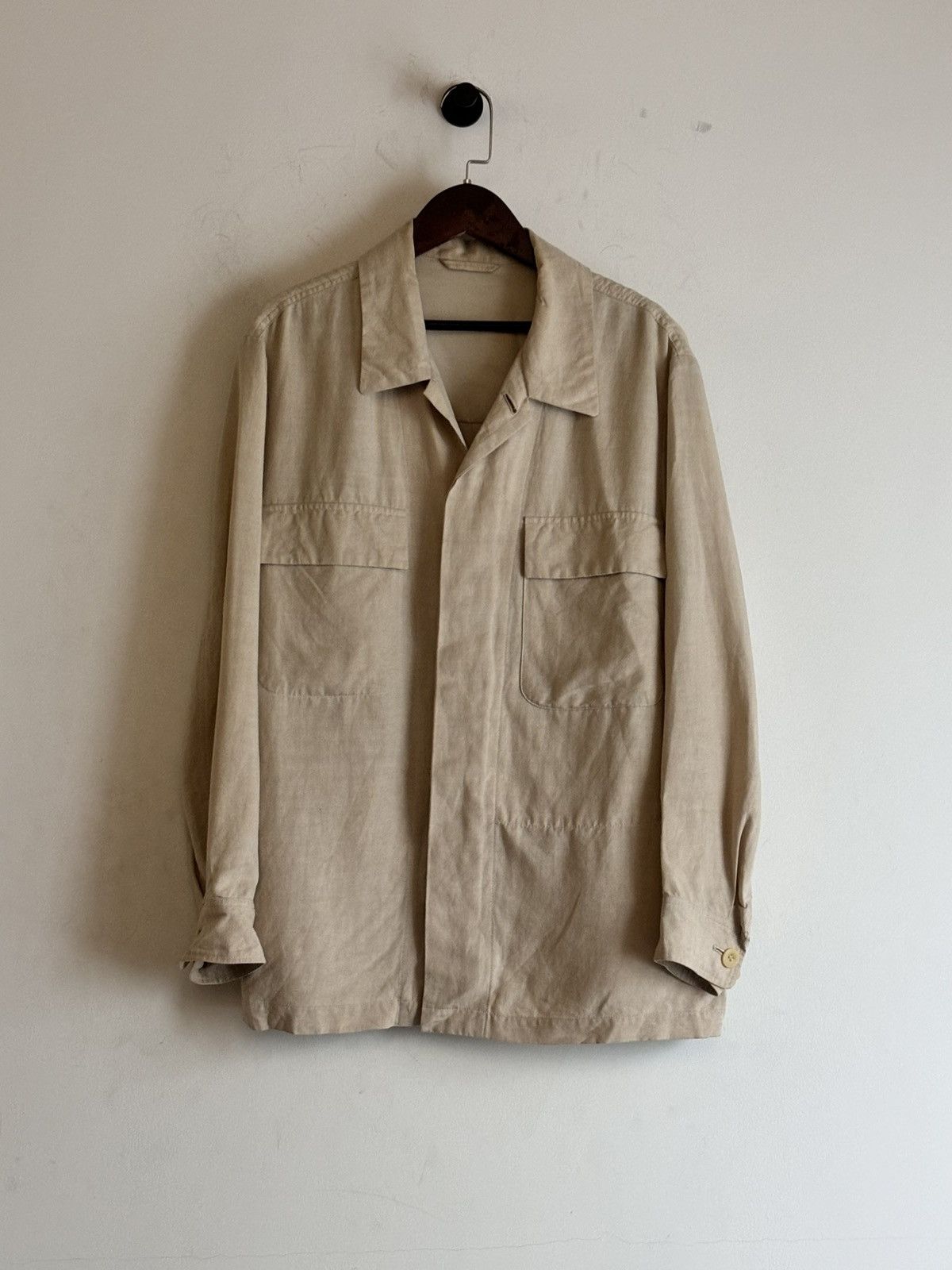 Yohji Yamamoto Yohji Yamamoto Camp Collar Jacket Size US M / EU 48-50 / 2 - 1 Thumbnail