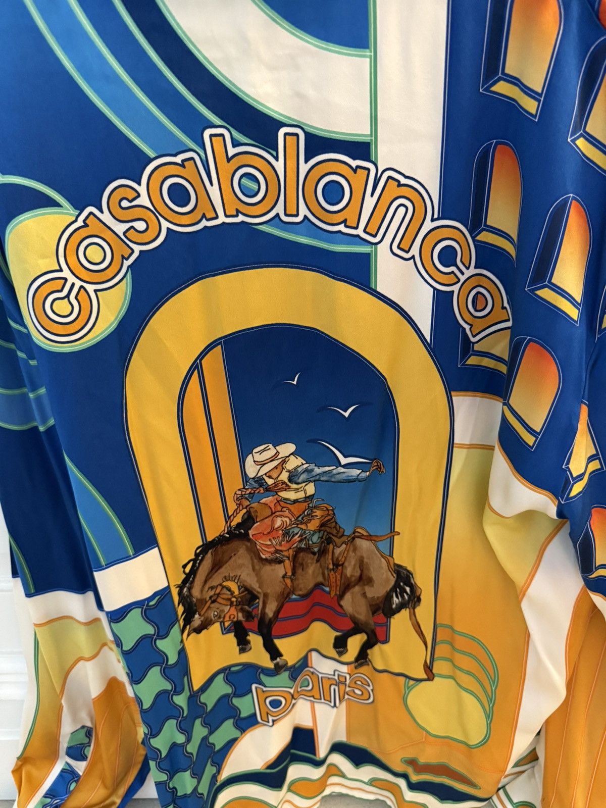 Casablanca Casablanca Silk Paysage Long Sleeve Shirt Size US XL / EU 56 / 4 - 5 Thumbnail