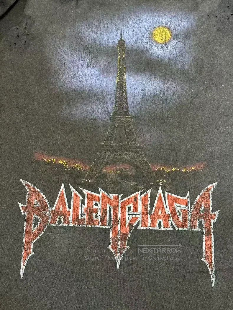 Balenciaga Balenciaga Alphabet Print Round Neck Casual T-Shirt Size US L / EU 52-54 / 3 - 3 Thumbnail