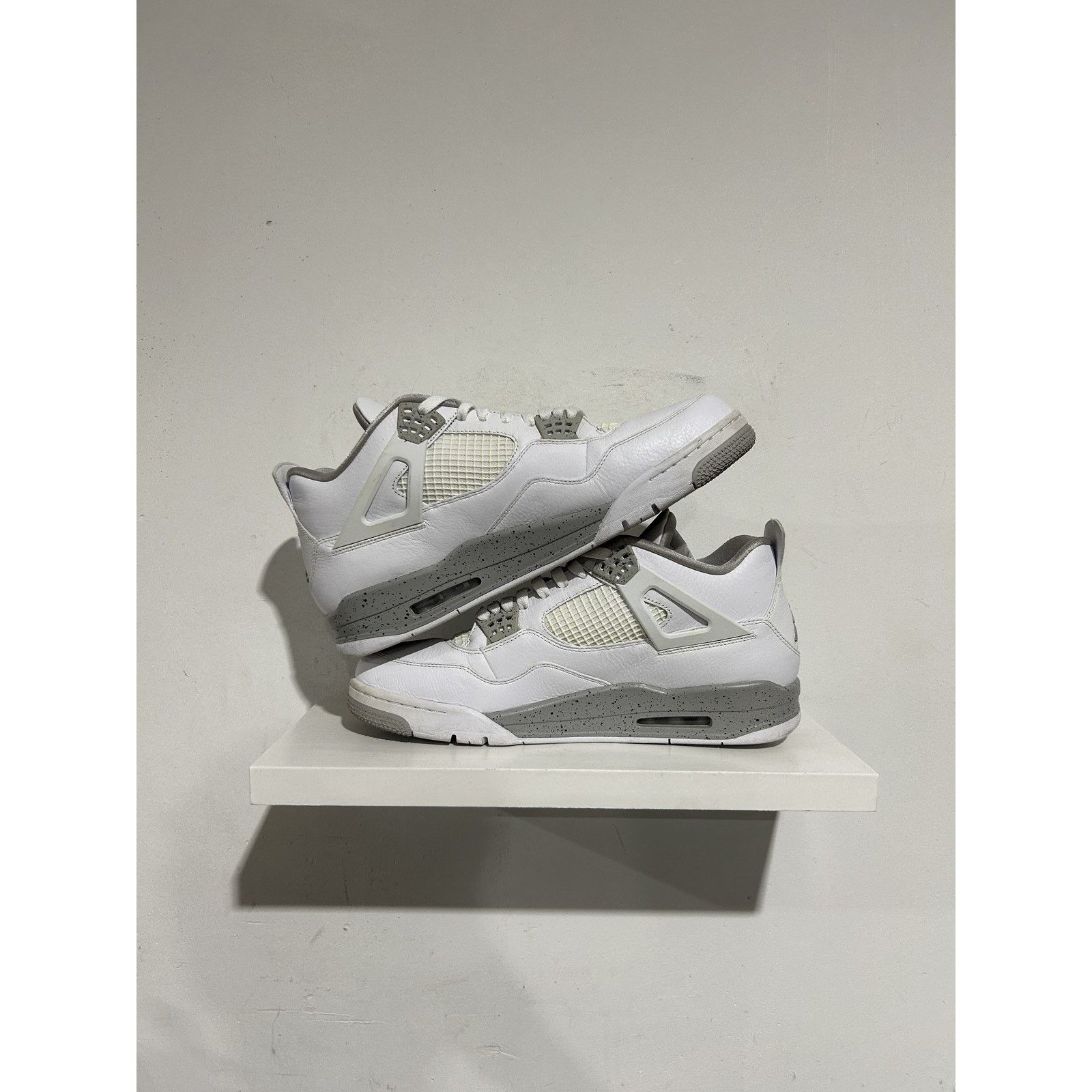 Nike NIKE JORDAN 4 WHITE OREO SIZE 14 PREOWNED Size US 14 / EU 47 - 2 Thumbnail