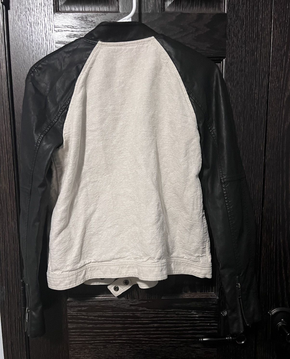 Banana Republic Banana Republic Linen Faux Leather Jacket Womens Size 6 Size M / US 6-8 / IT 42-44 - 5 Thumbnail