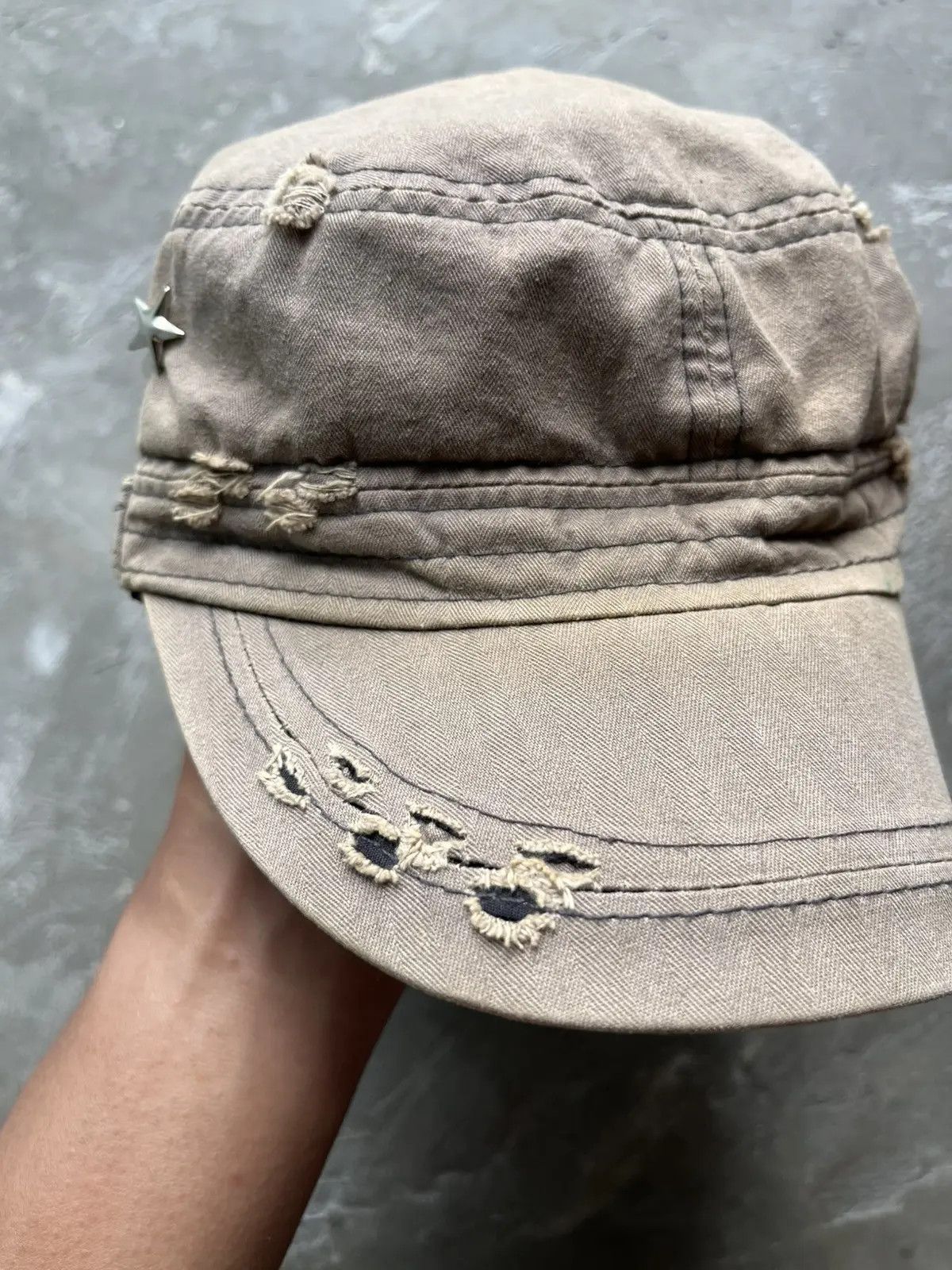 Yasuyuki Ishii Distressed Cadet Hat Punk Size ONE SIZE - 4 Thumbnail